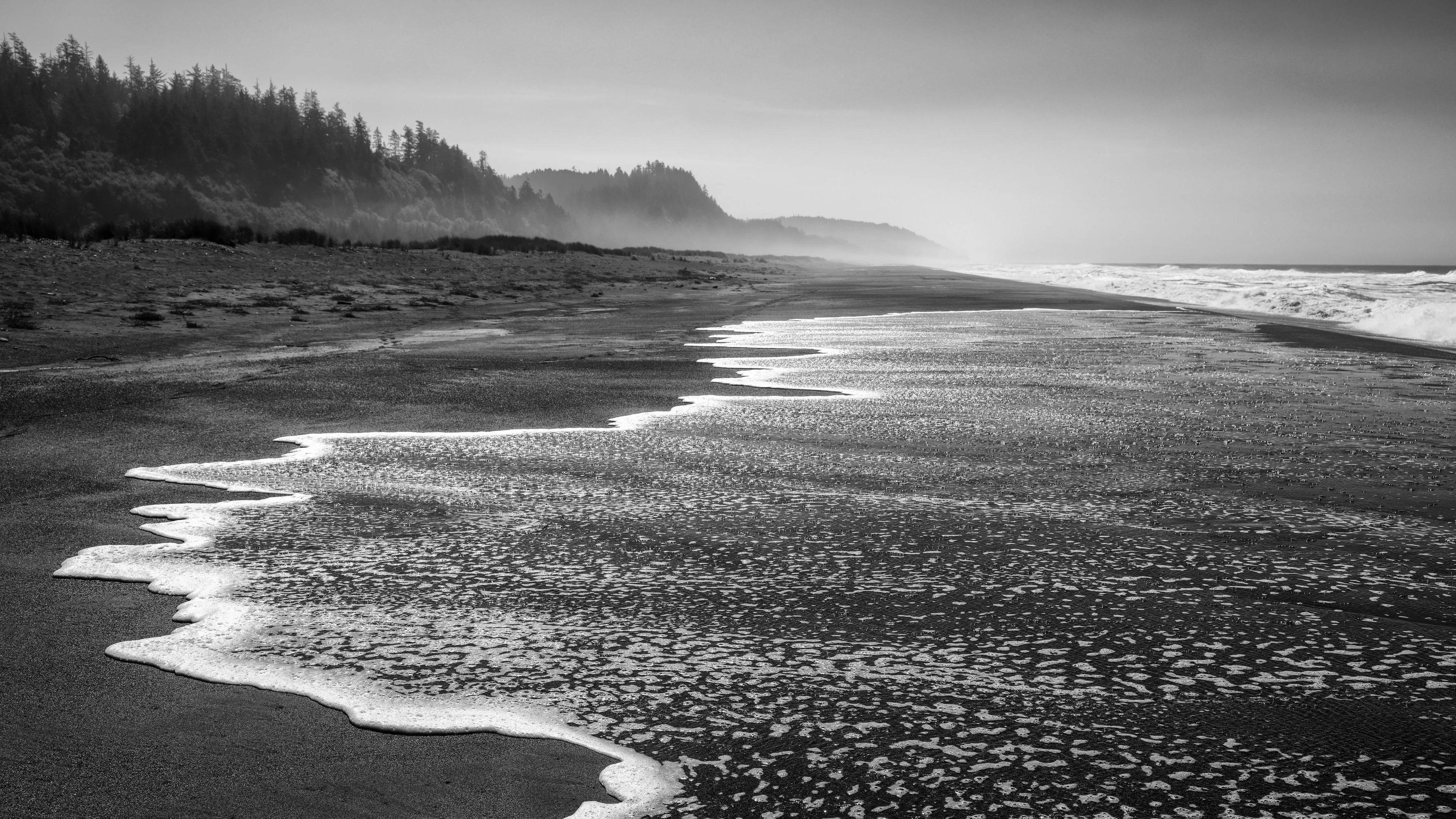 Black And White Photo Of Ocean Waves