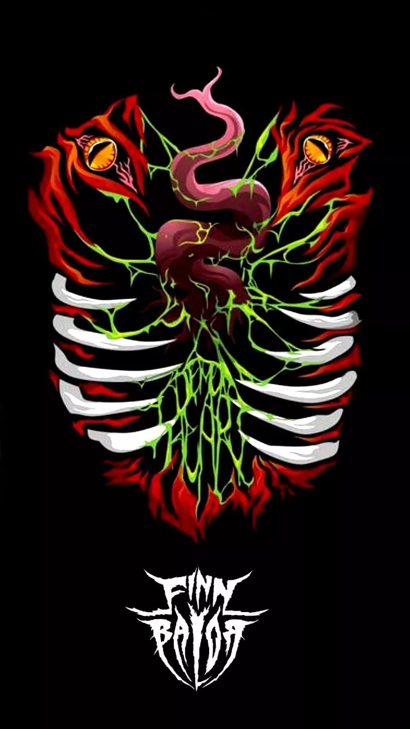 Finn Balor Demon Heart, head, art, HD