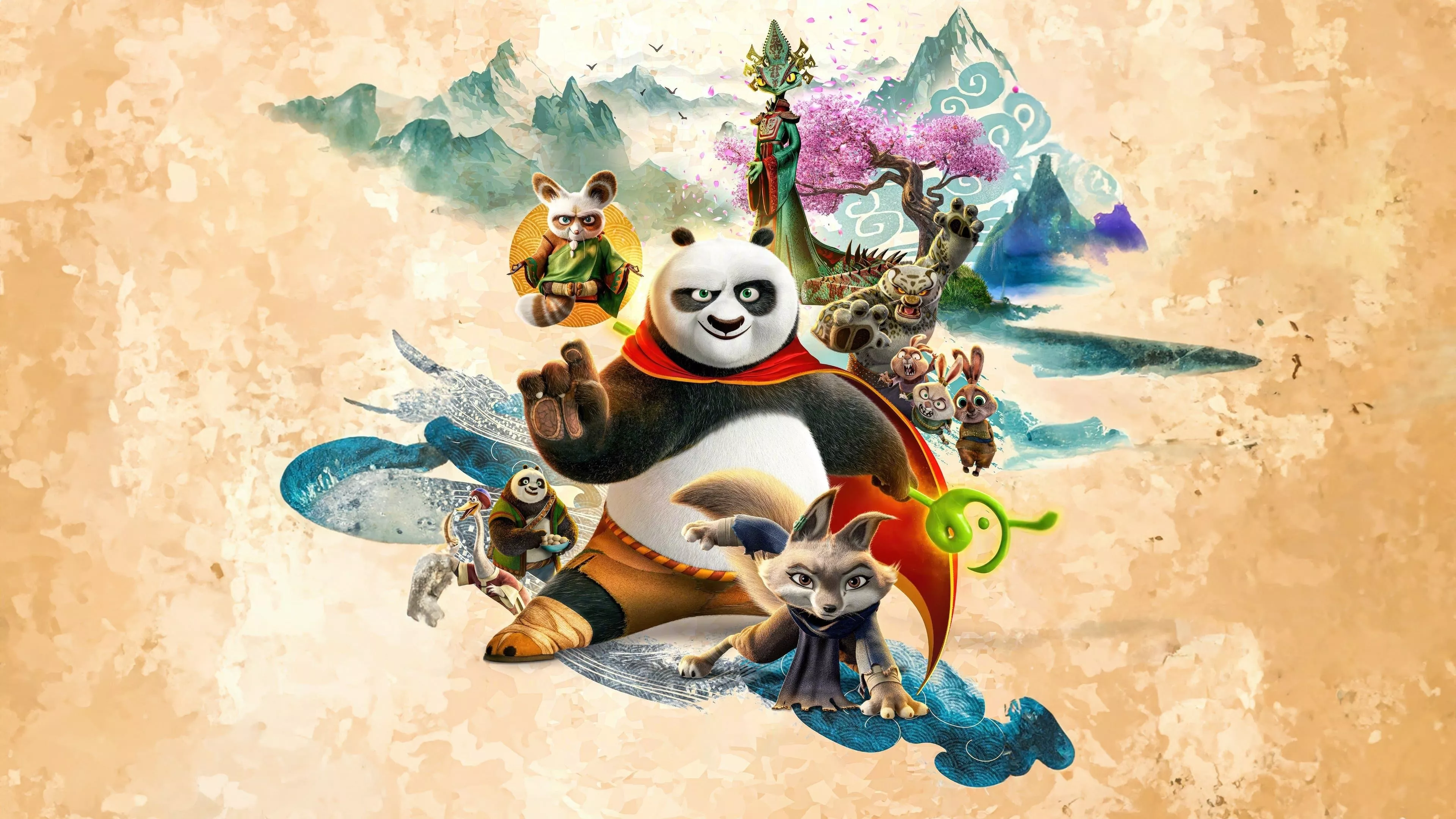 Kung Fu Panda 4 Movie Poster Wallpaper