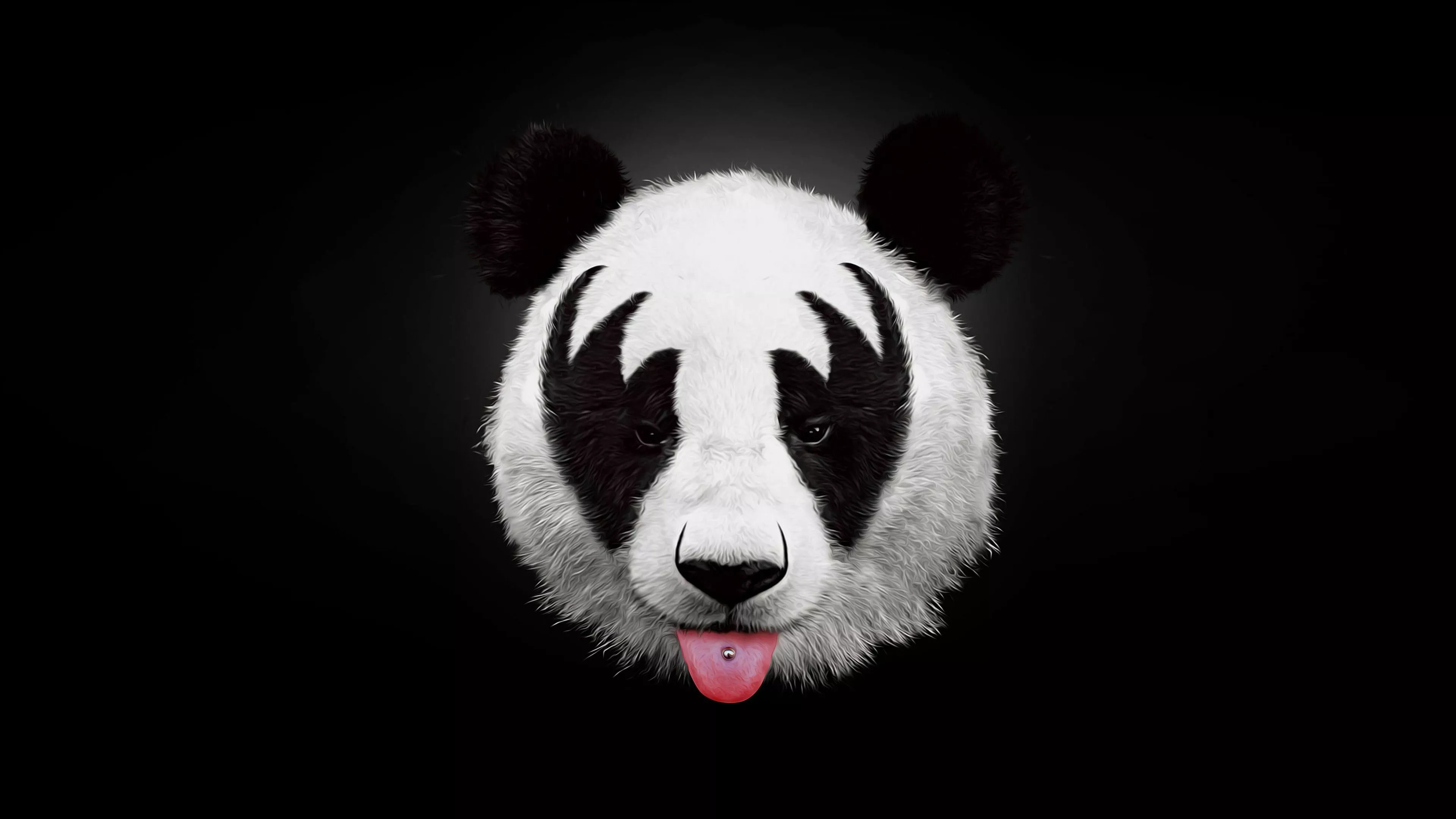 Panda 4k Artwork Wallpaper, HD Animals