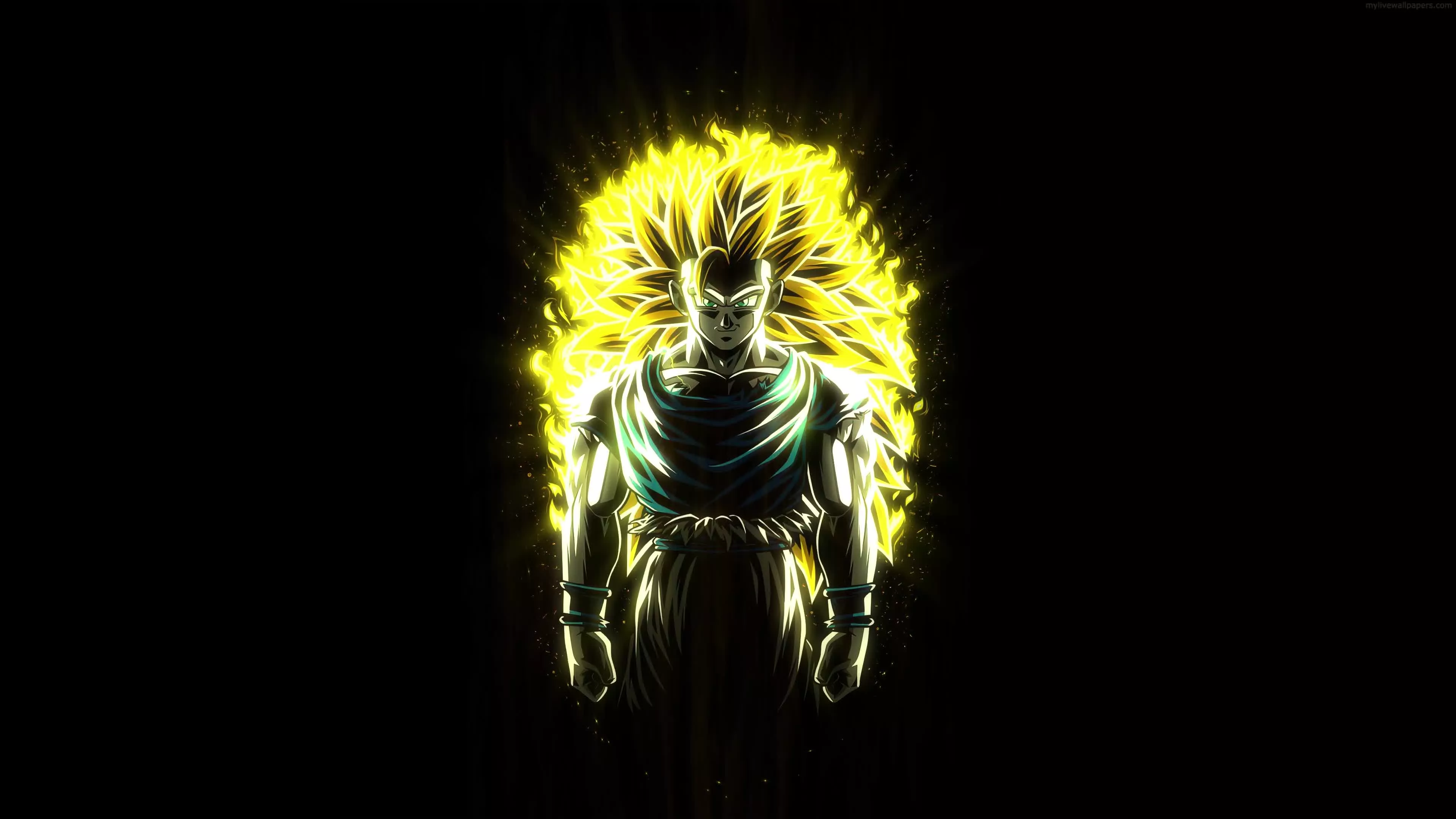 Anime Dragon Ball Z Goku SSJ3 4K Live