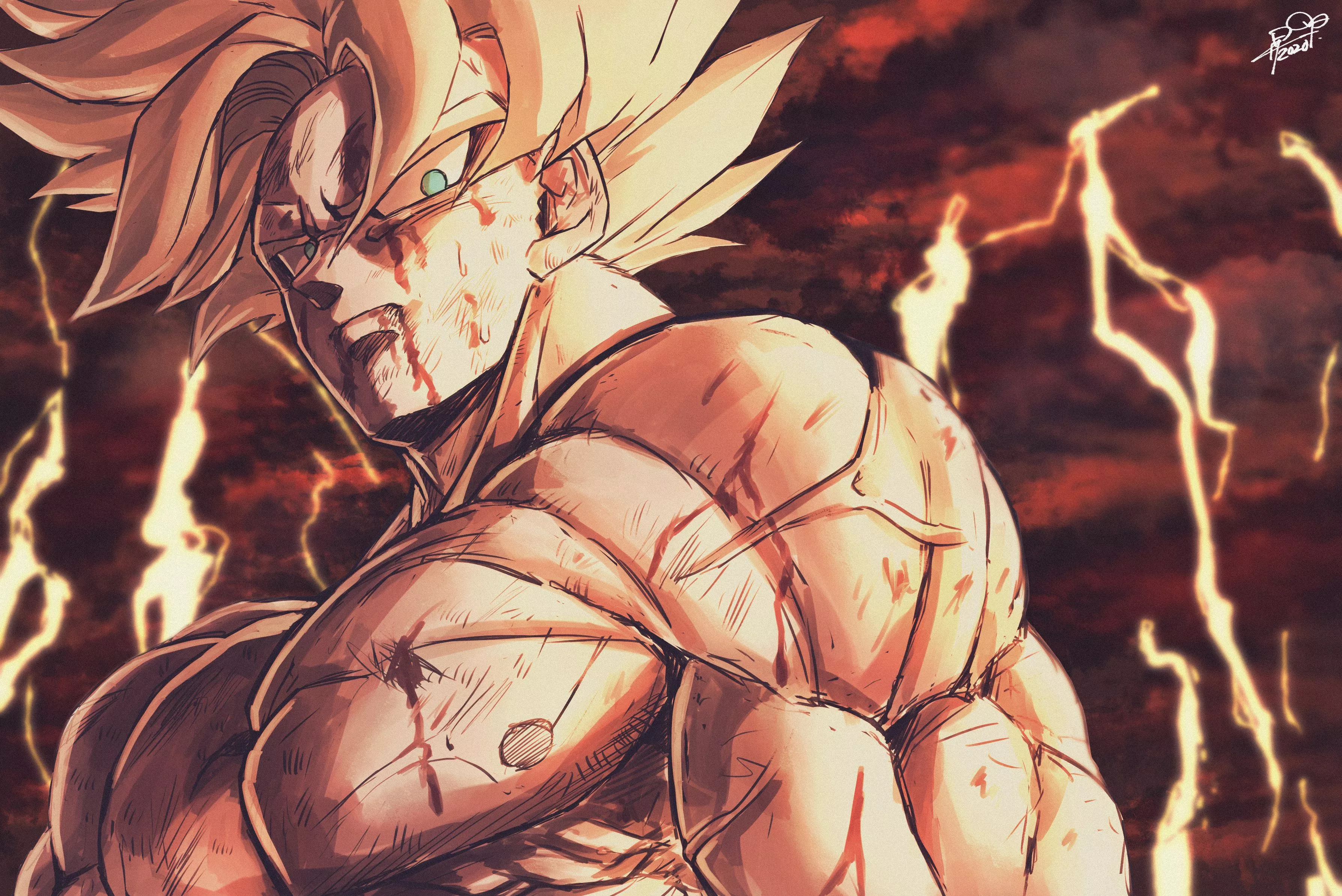 Super Saiyan Goku Anime Dragon Ball