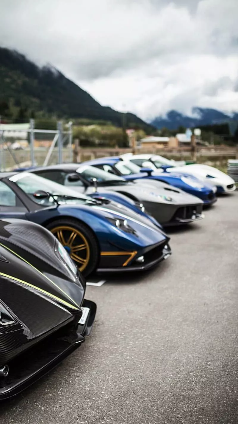 Hypercars of USA, blue, car, ferrari, maserati, pagani, porsche, supercar, white, HD phone wallpaper