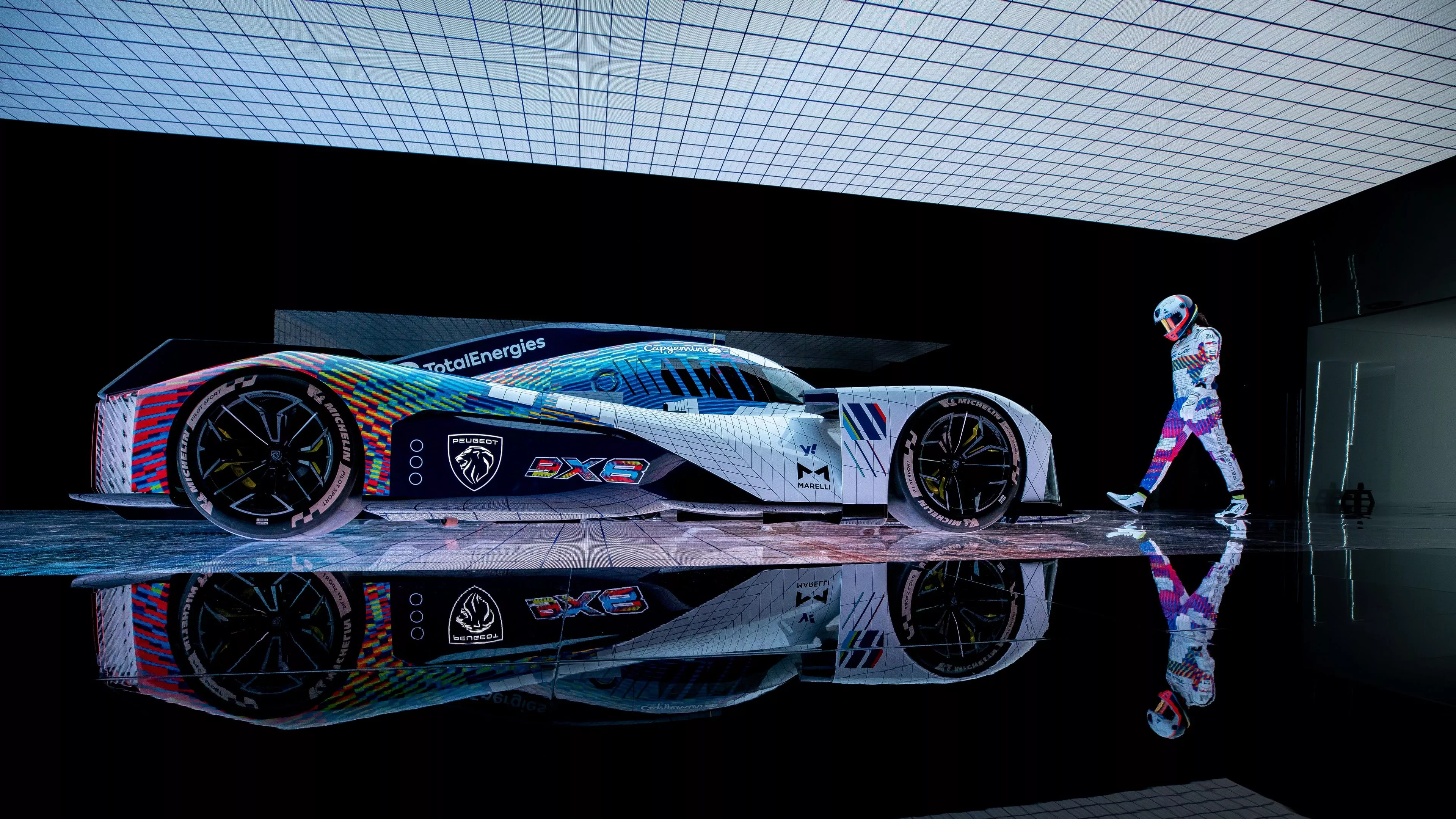 Peugeot 9X8 Wallpaper 4K, Electric Race