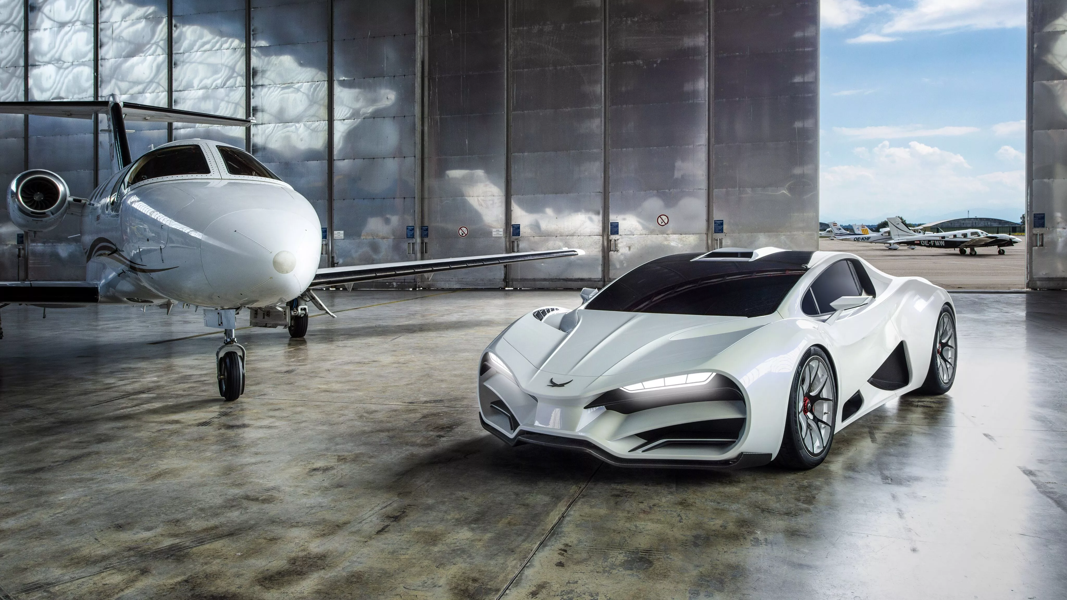 Milan Red Hypercar 2018 4K Wallpaper