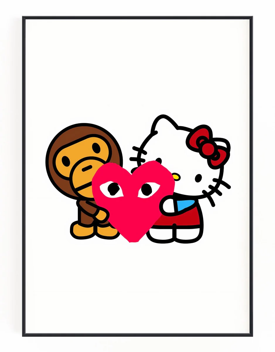 Baby Milo x Hello Kitty Wall Art