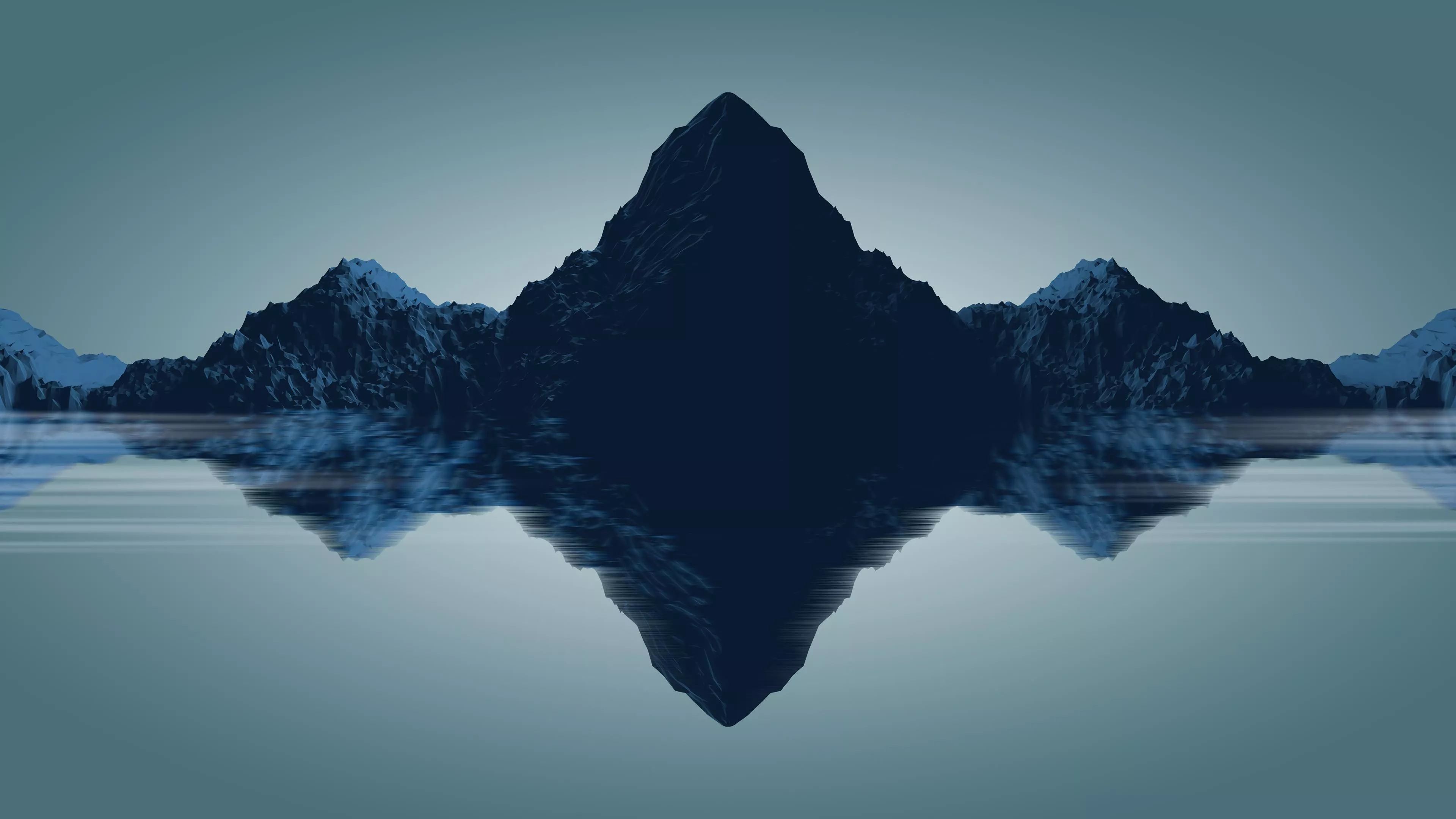 Mountain Landscape Abstract 4K Wallpaper HD