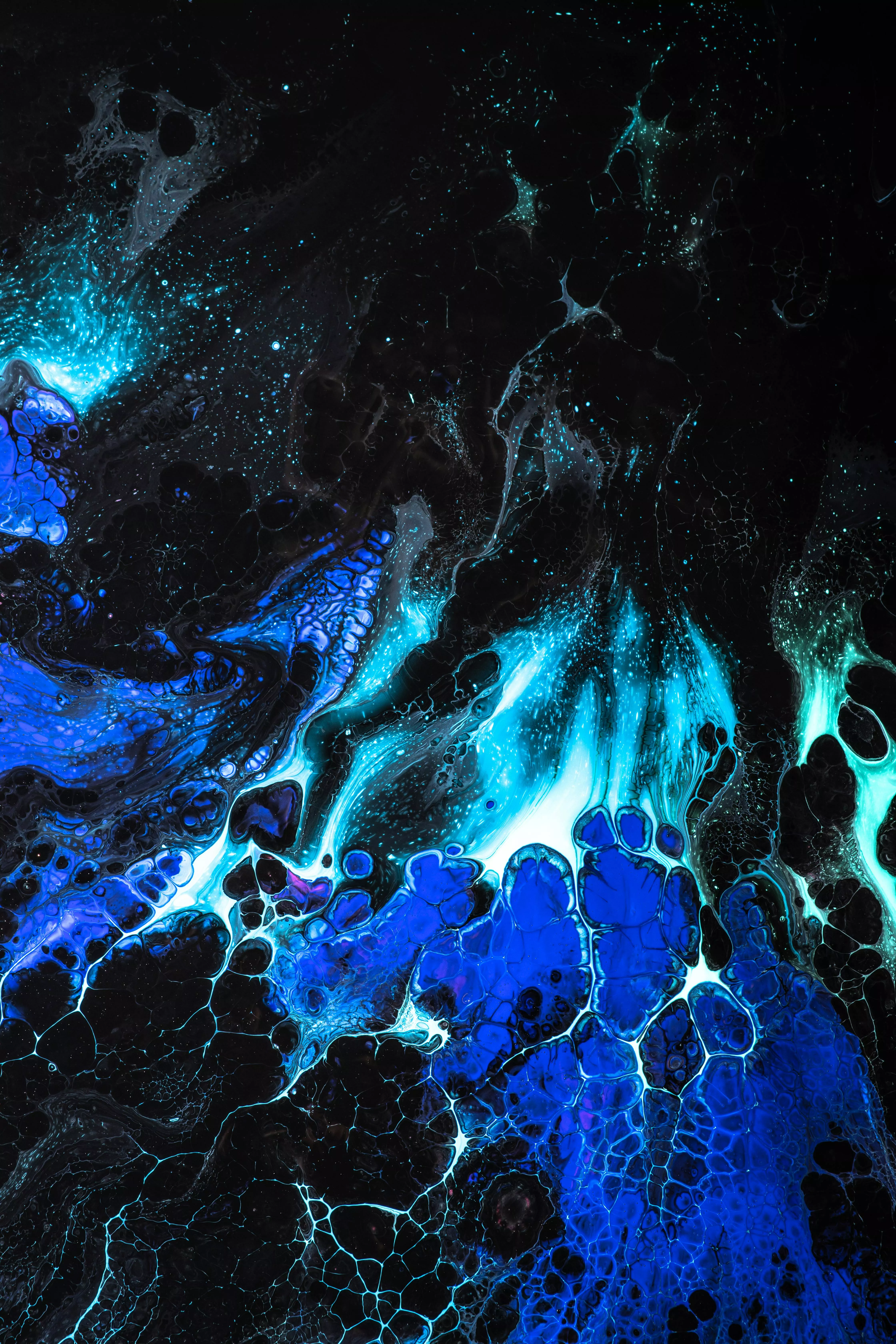 Black and Blue Abstract Art · Free