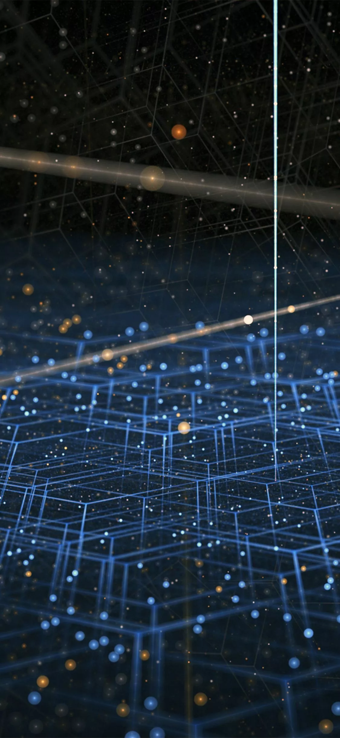 Digital Abstract Blue Pattern