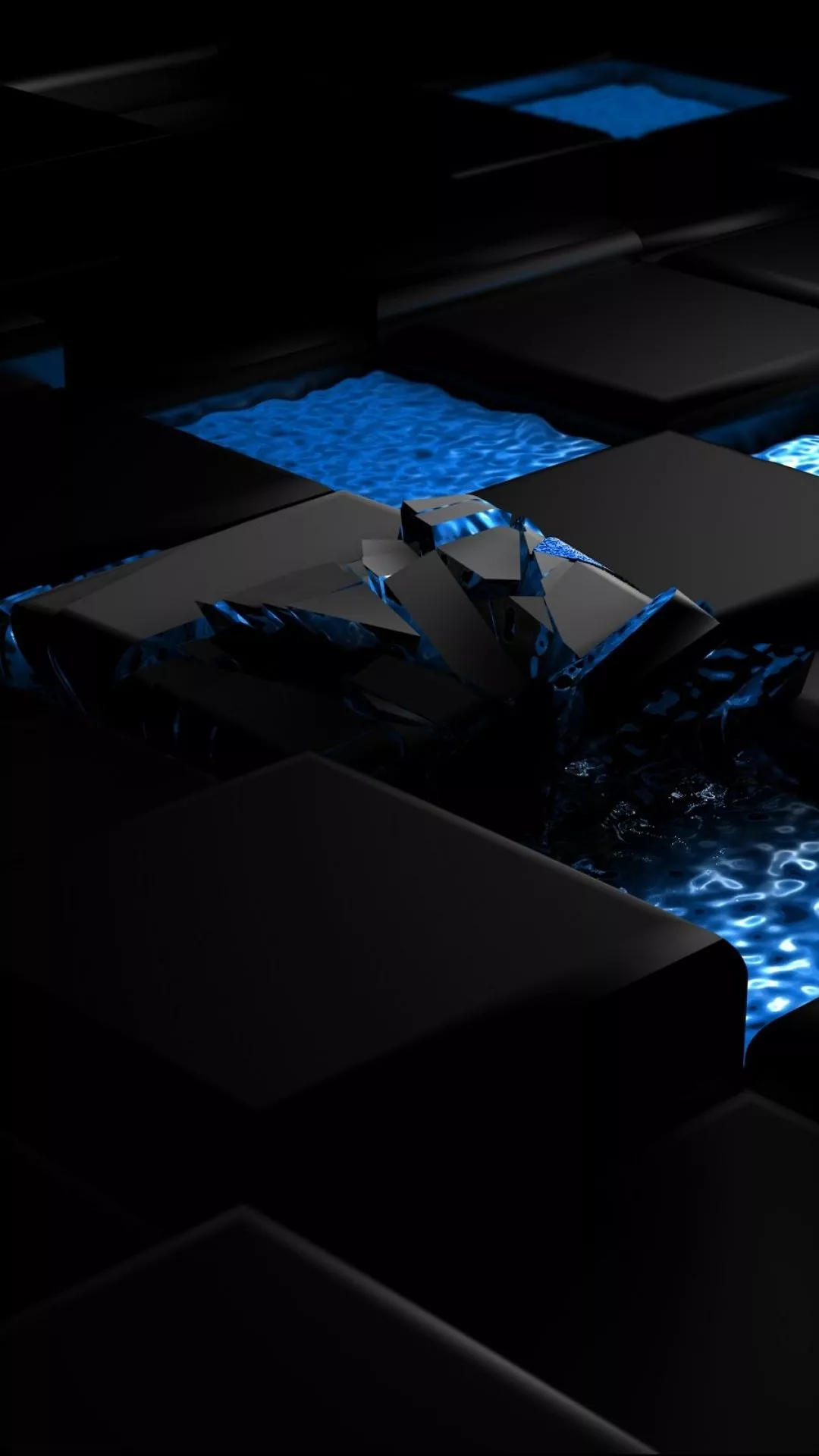 Abstract iPhone wallpaper with blue