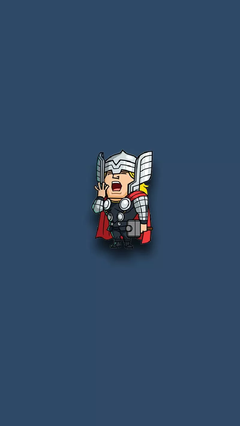 Thor, minimalist, superhero, marvel, HD