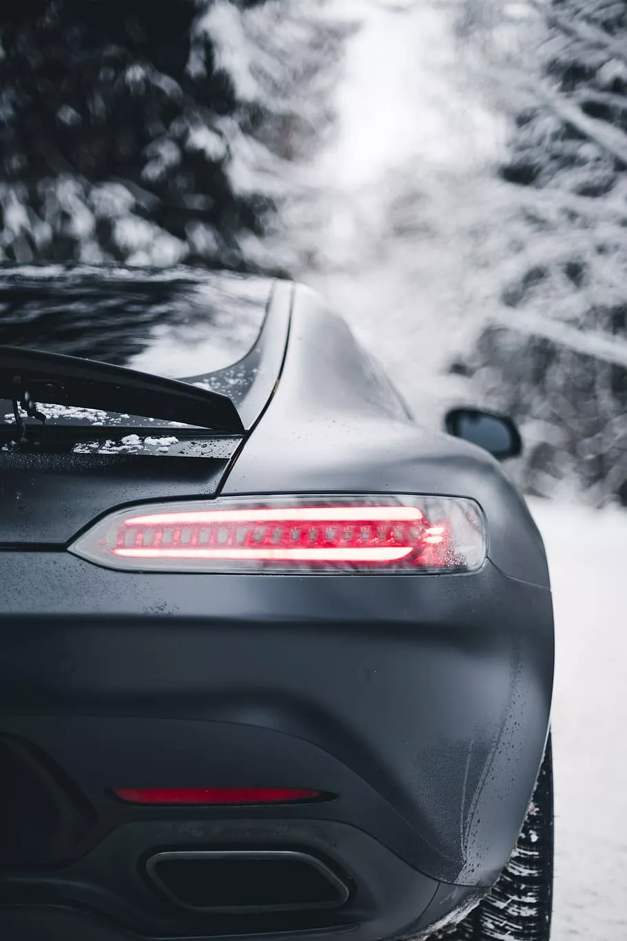 1170x2532px. Free Download. HD Wallpaper: Close Up Photography Of Matte Black Sports Car, Mode Of Transportation
