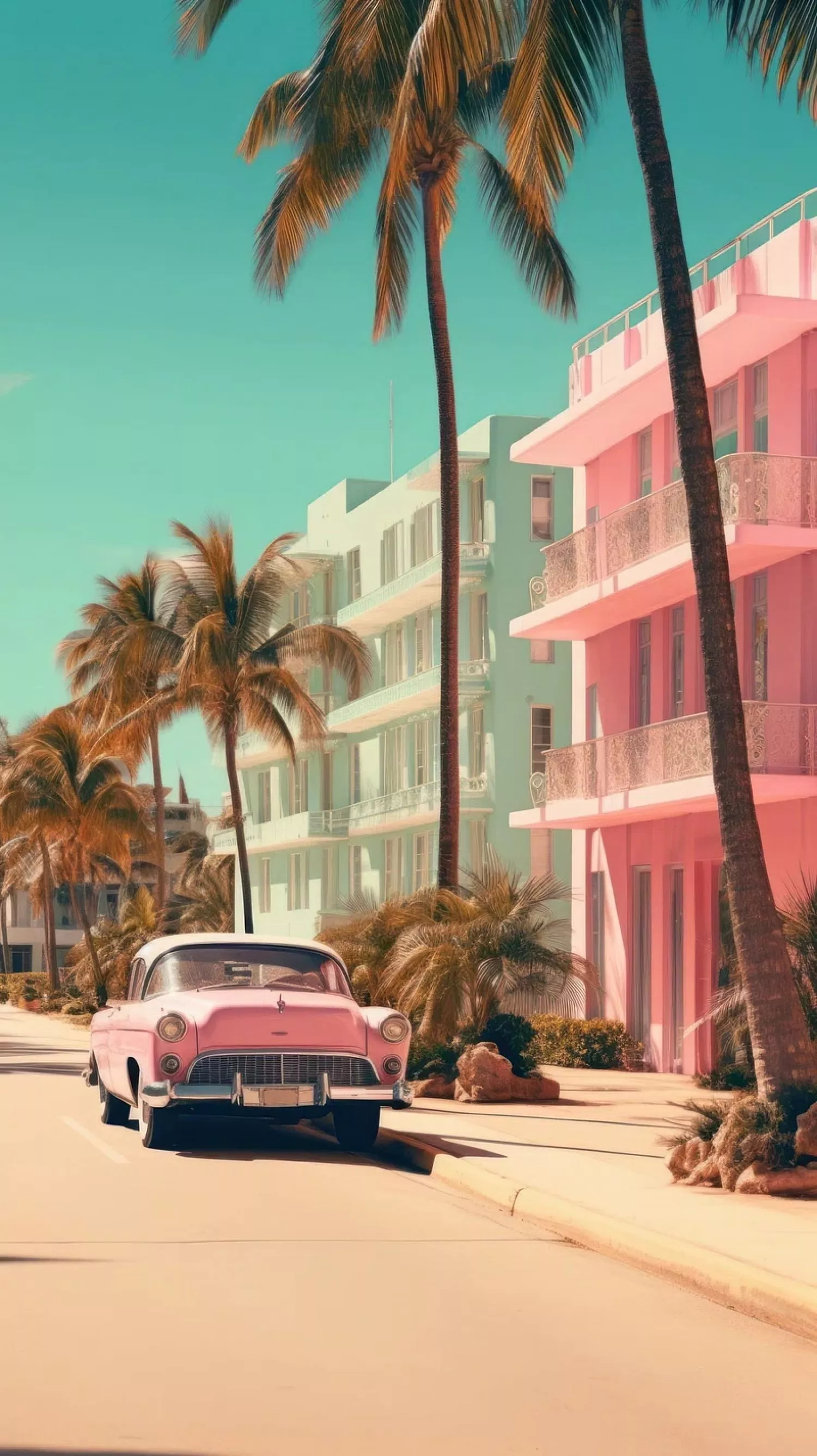 Pastel Miami Florida USA Wallpaper