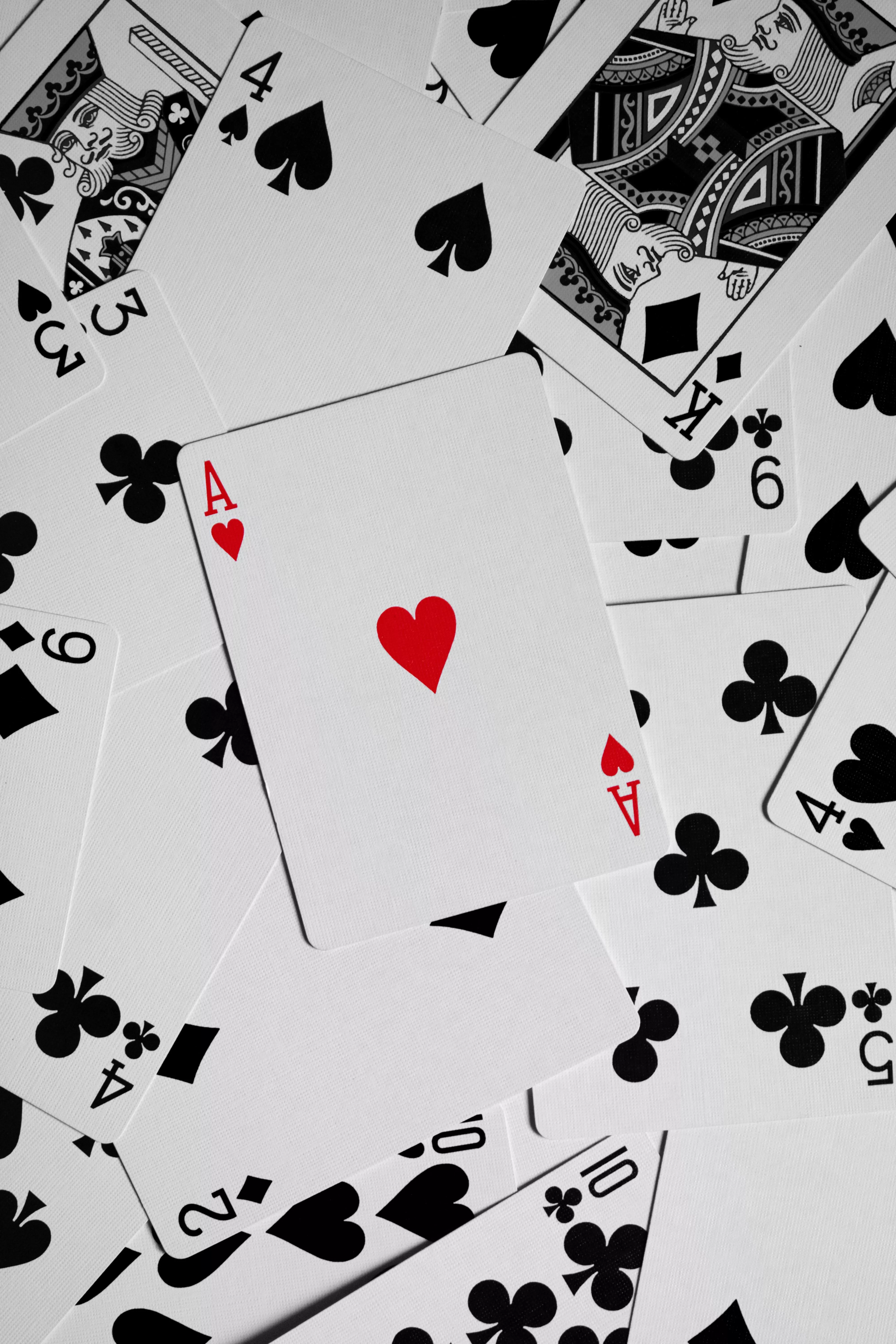 Playing Card on Black Background · Free