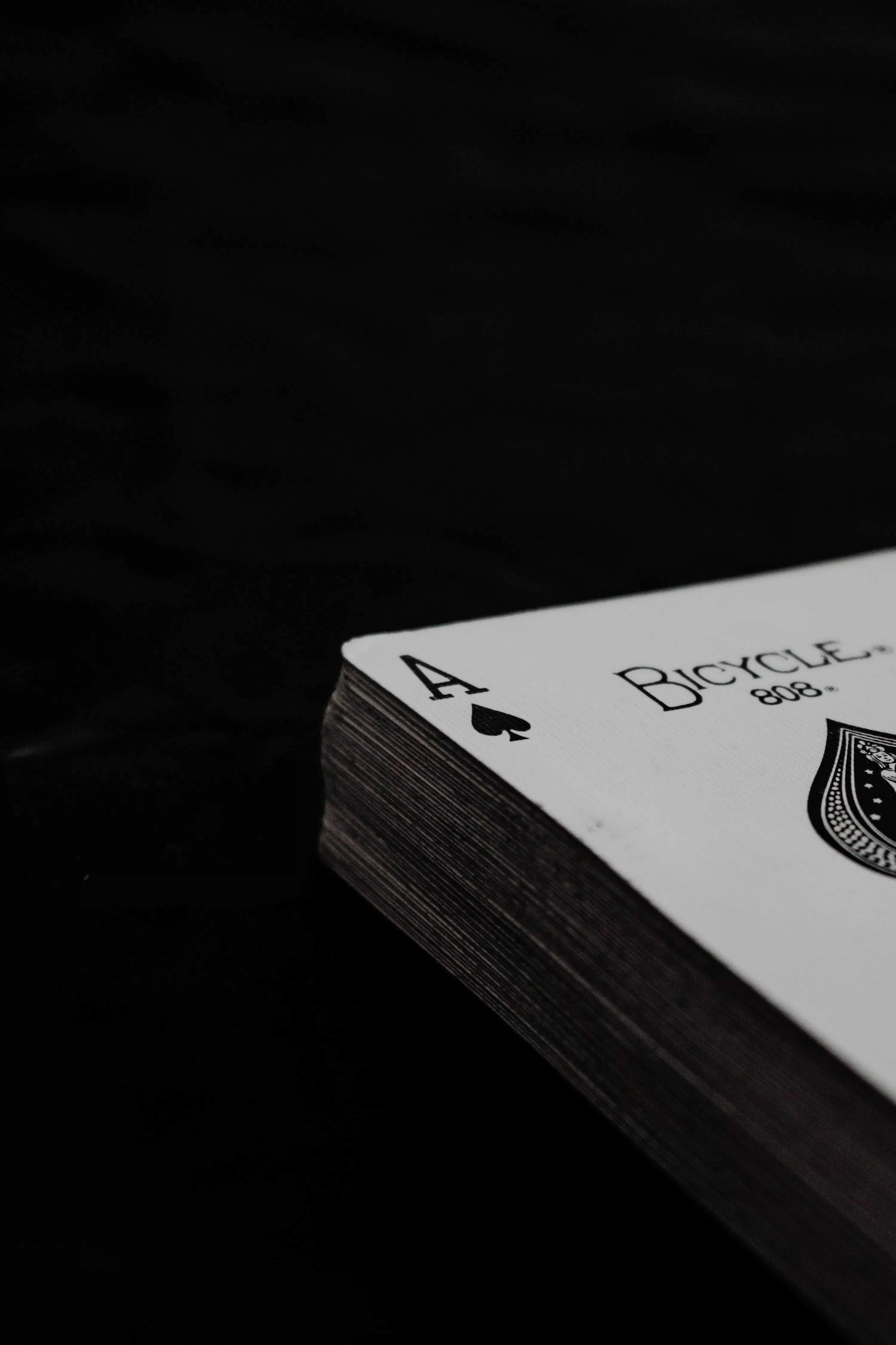 Ace of spade playing card photo
