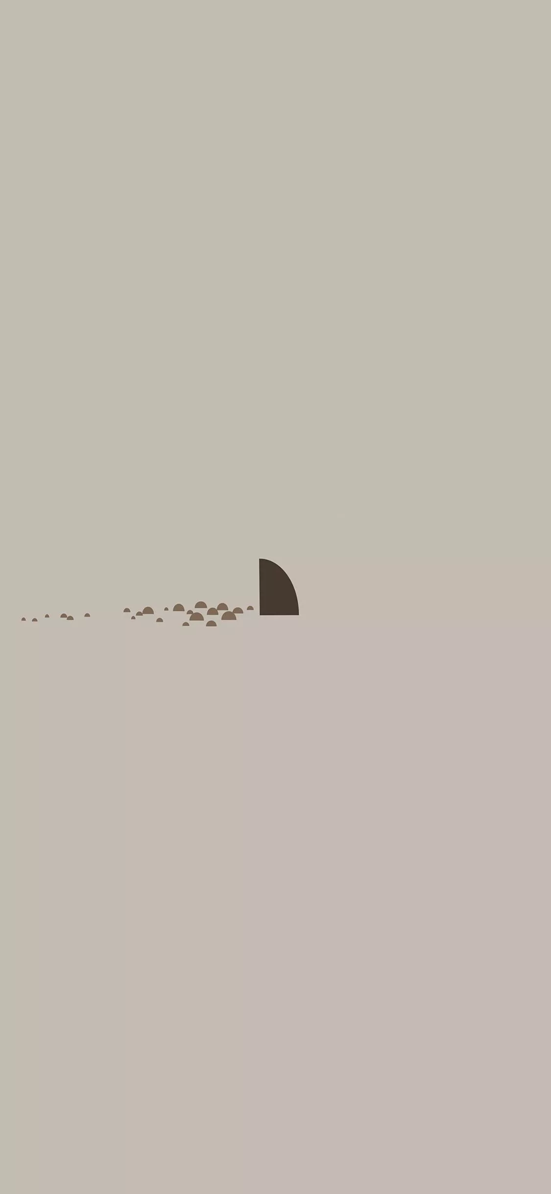 Minimal Simple Shark Sea Illust