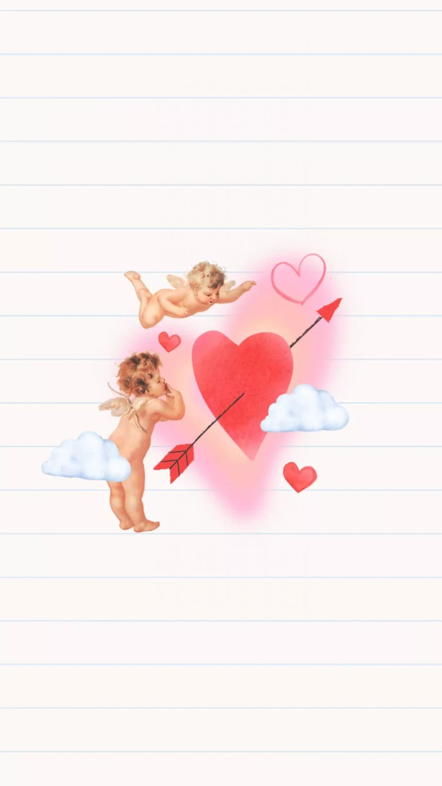 Cupid Cupids Arrow On Wallpaper