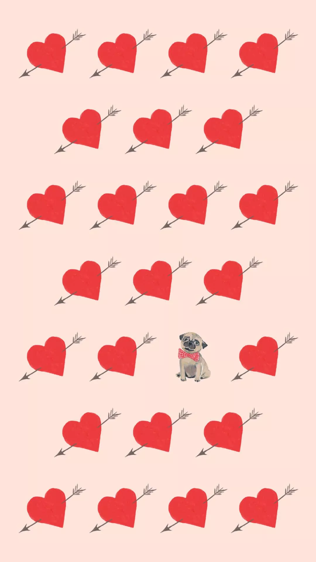 Cupid Arrow Heart And Dog Aesthetic