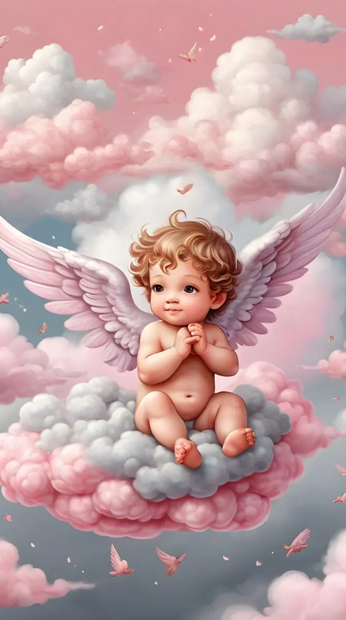 adorable cherub wallpaper