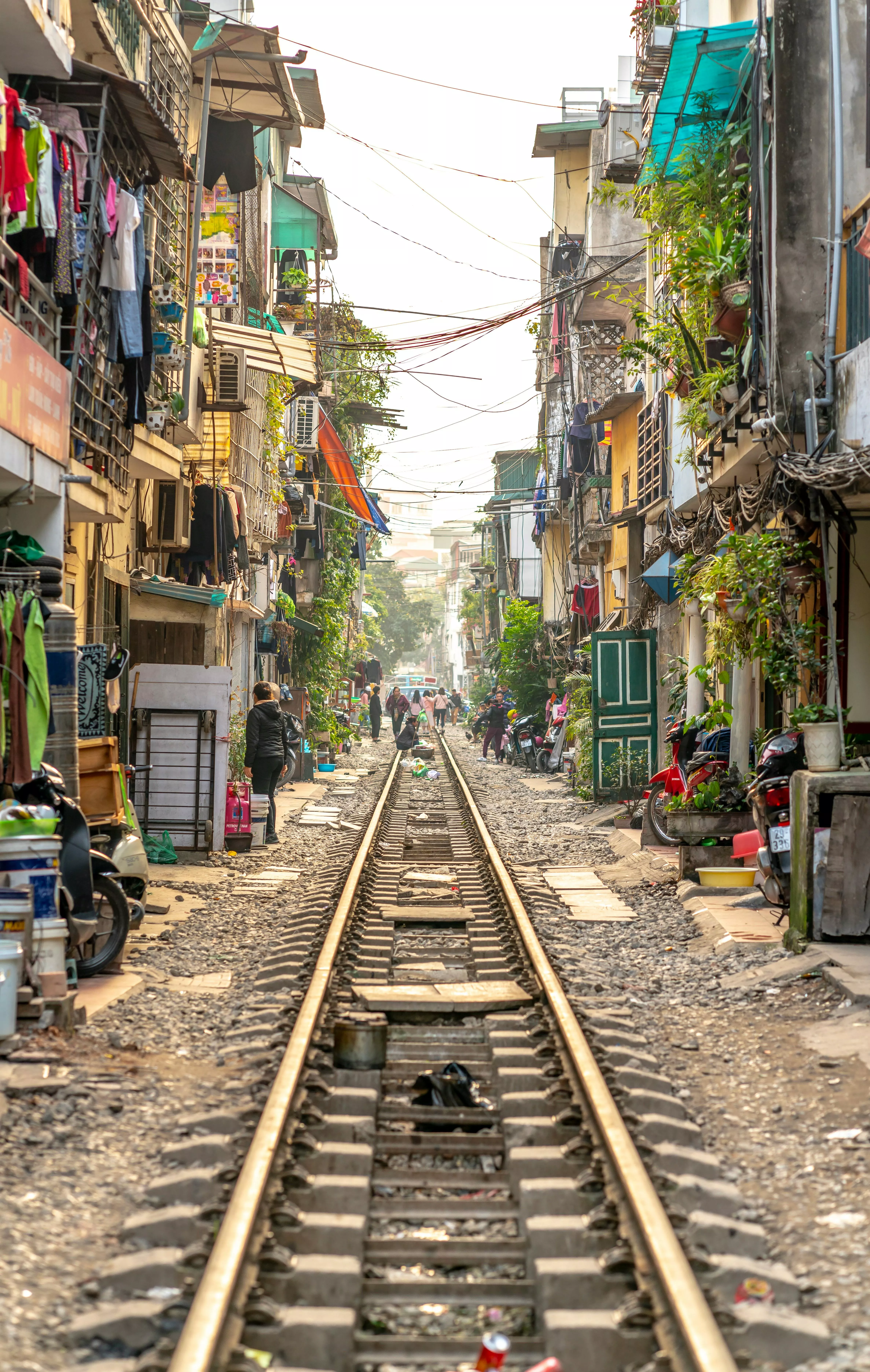Hanoi Train Street in Vietnam