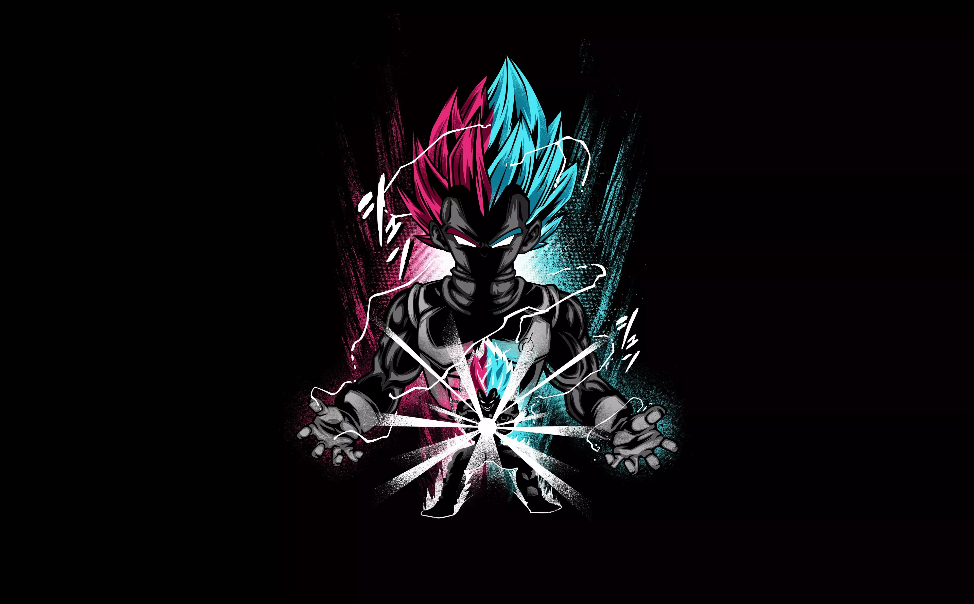 Vegeta Dragon Ball Amoled Art Wallpaper