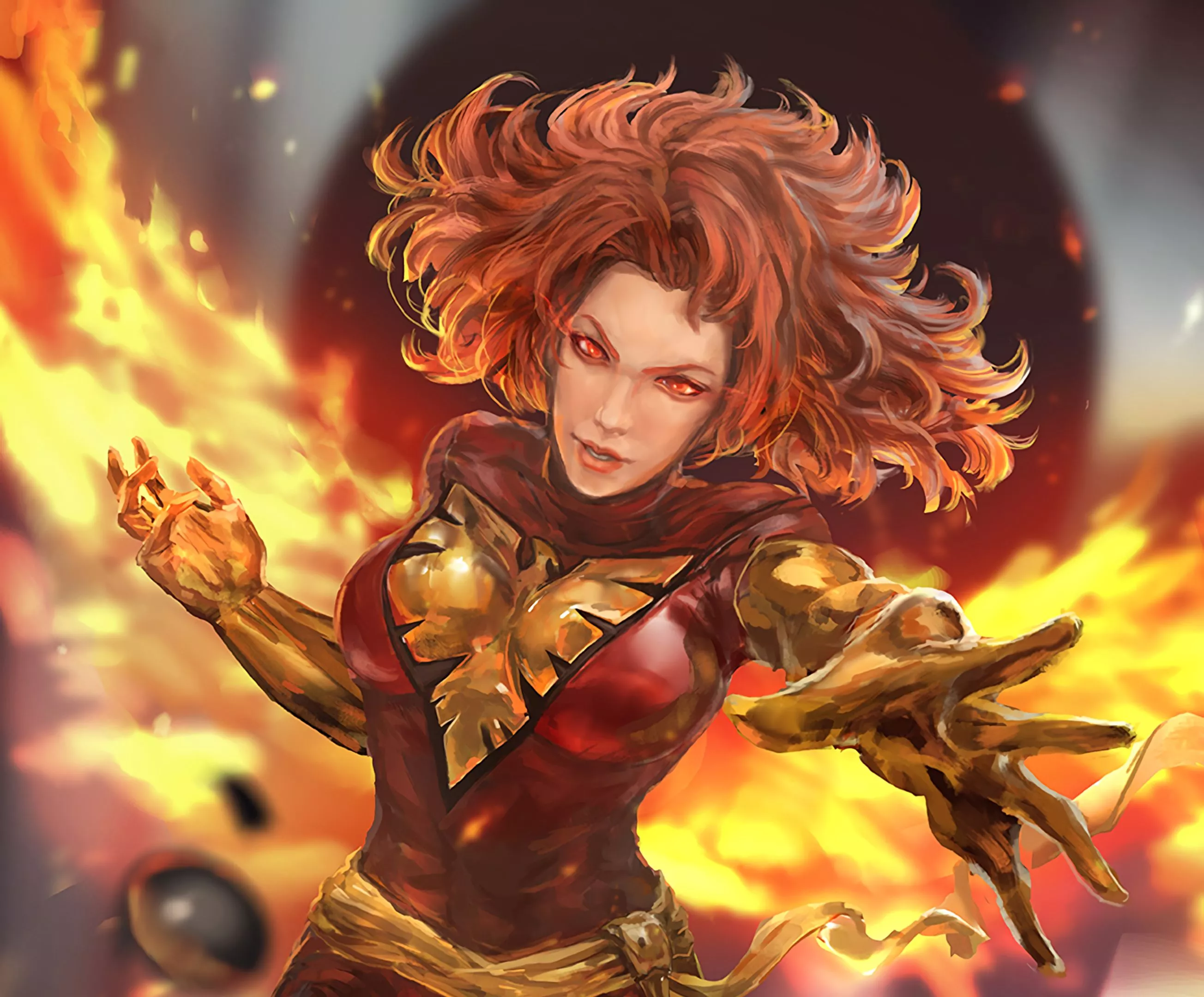 Comic Jean Grey HD Wallpaper by NG Yong Hui