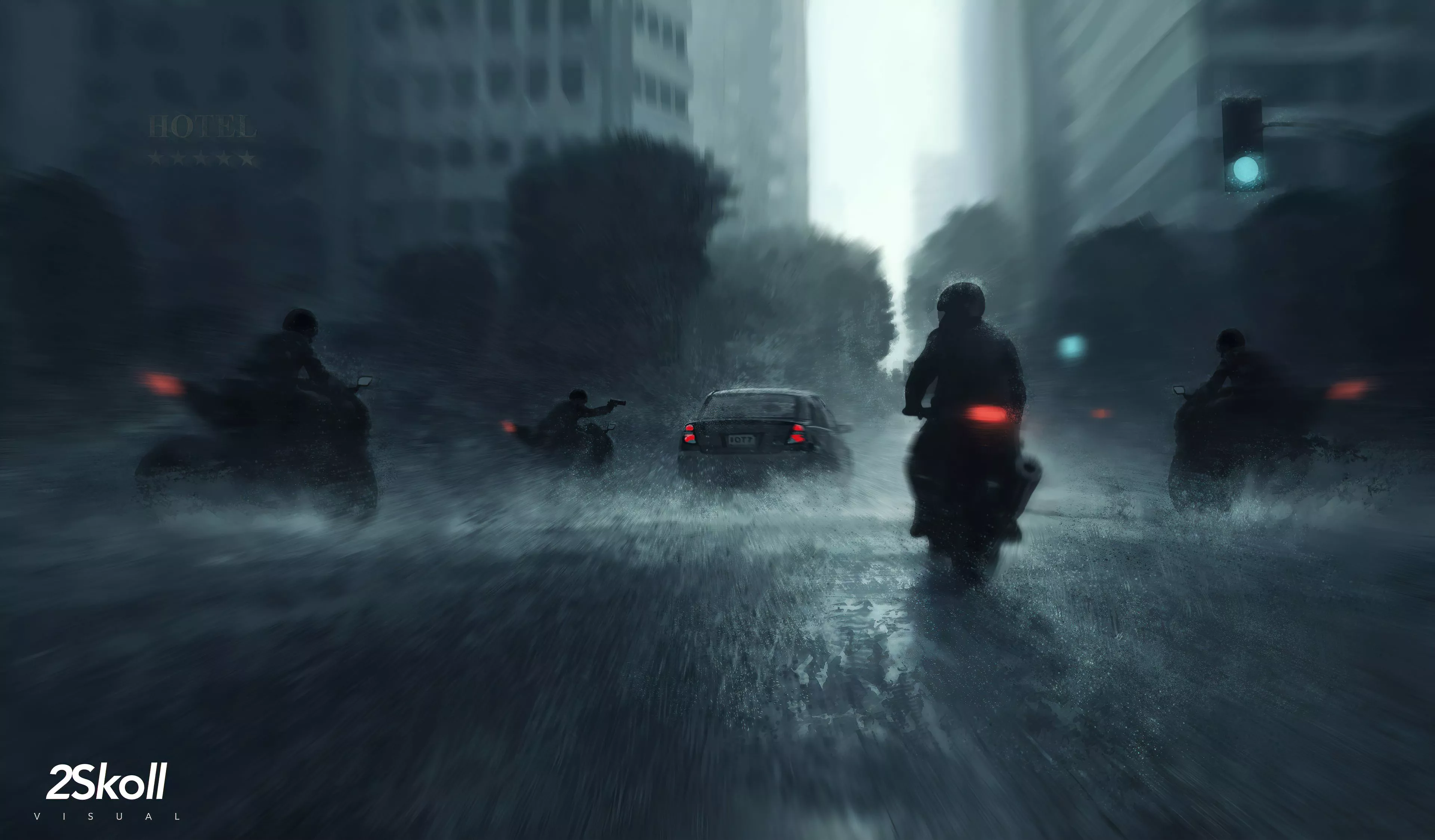 Download Rain Car Motorcycle Vehicle