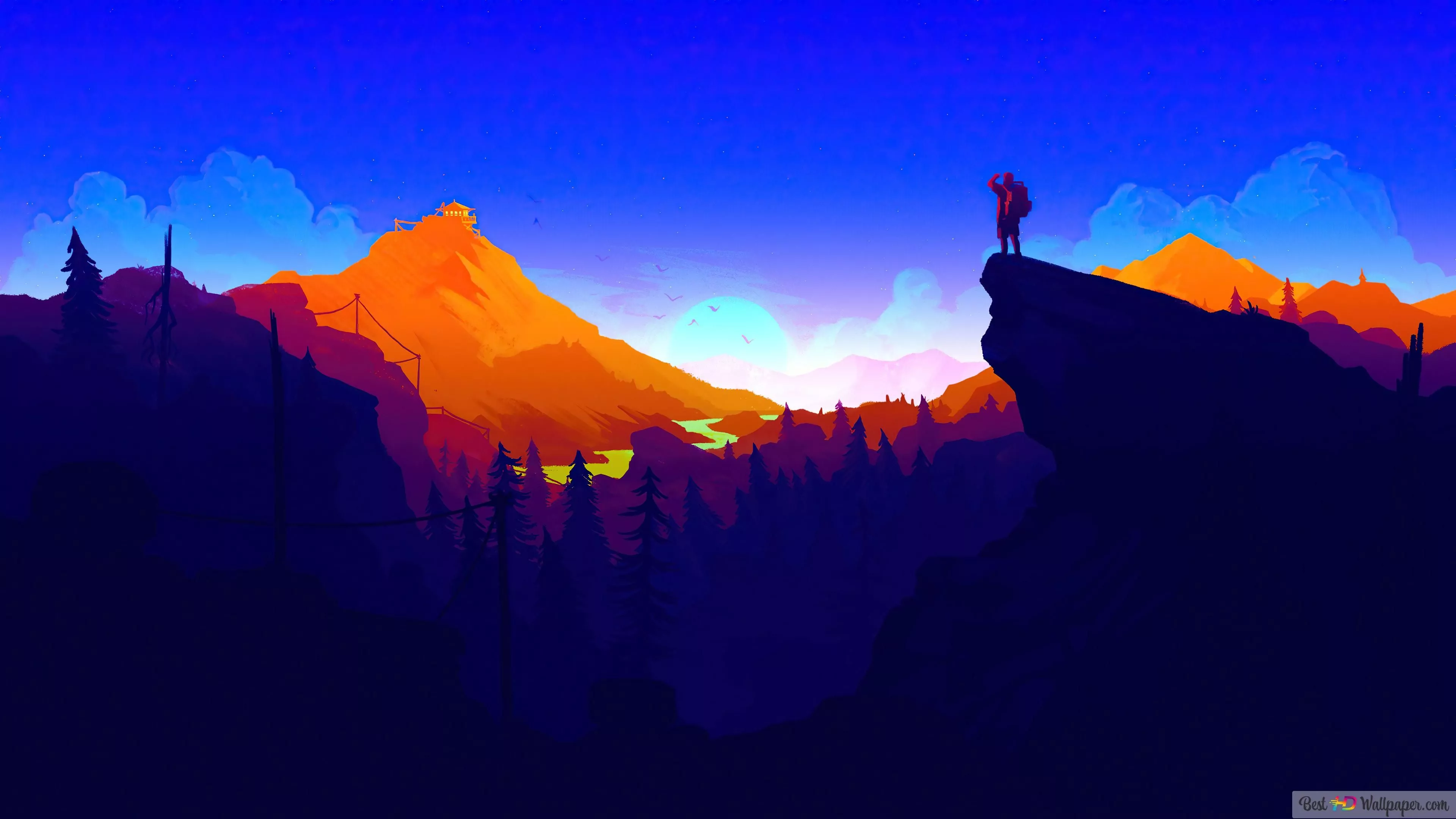 Landscape Minimalist Nature Mountain 4K