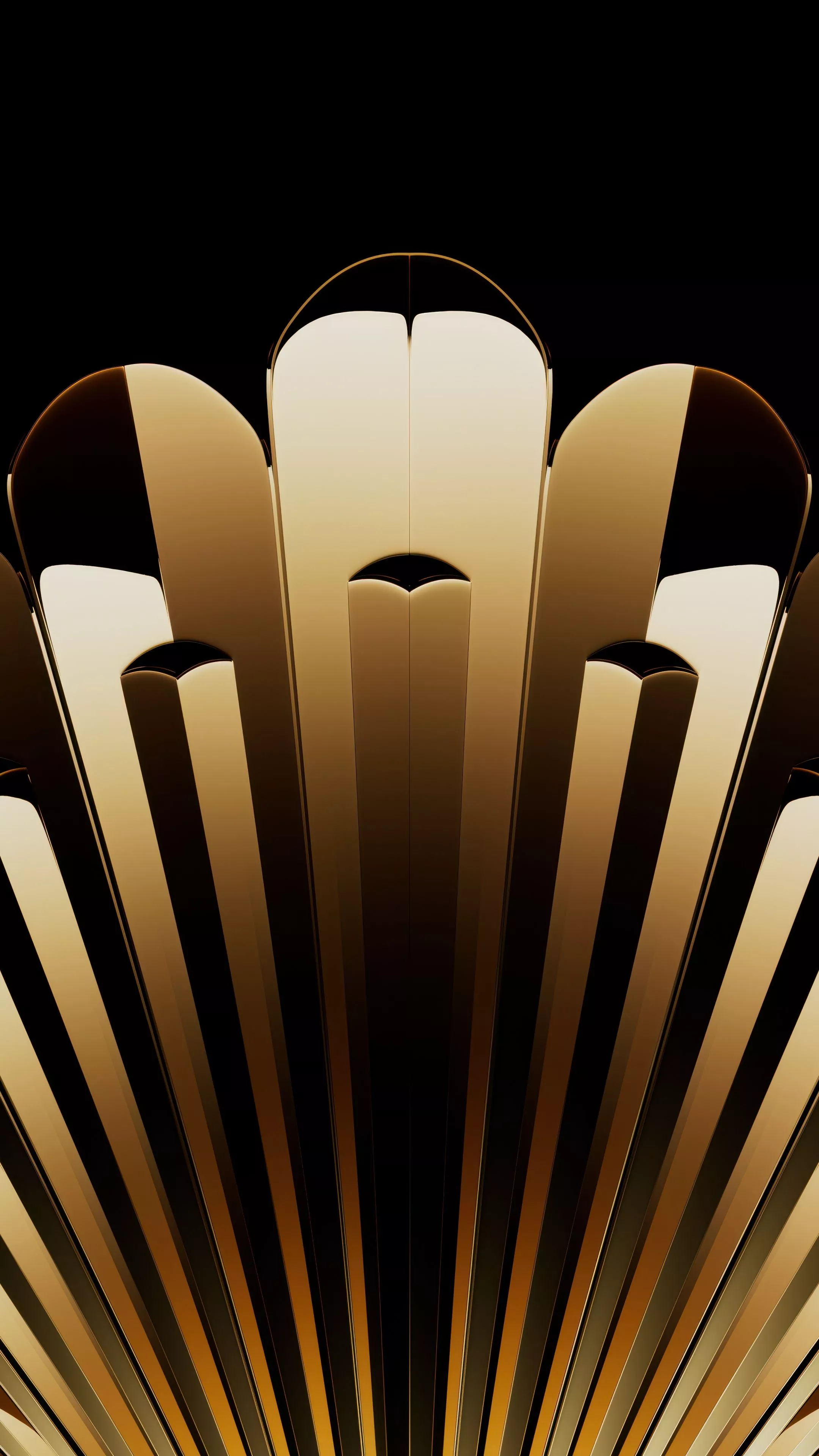 Yellow abstract Wallpaper 4K, Metallic