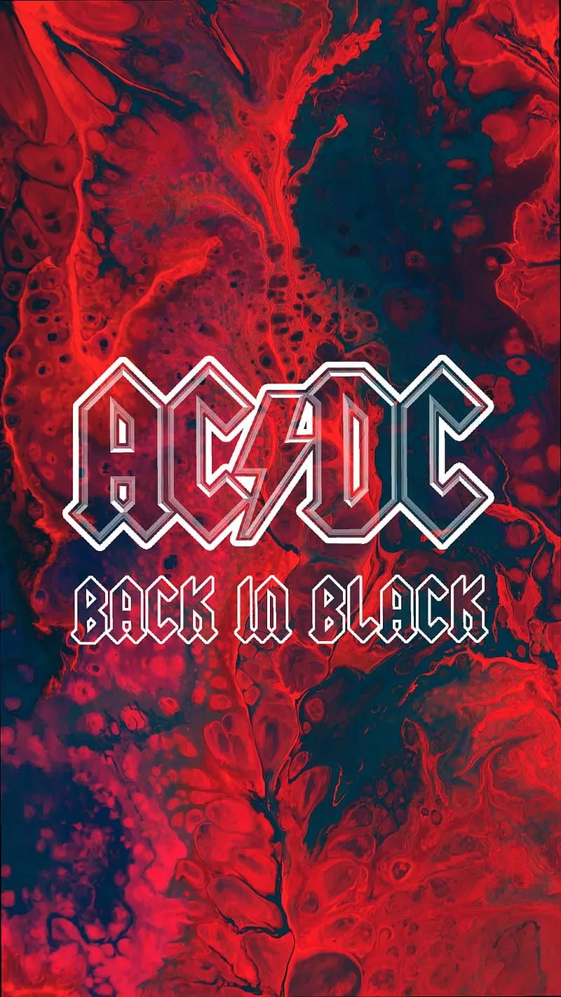 ACDC Back In Black, Ac Dc, Back In Black, HD Phone Wallpaper