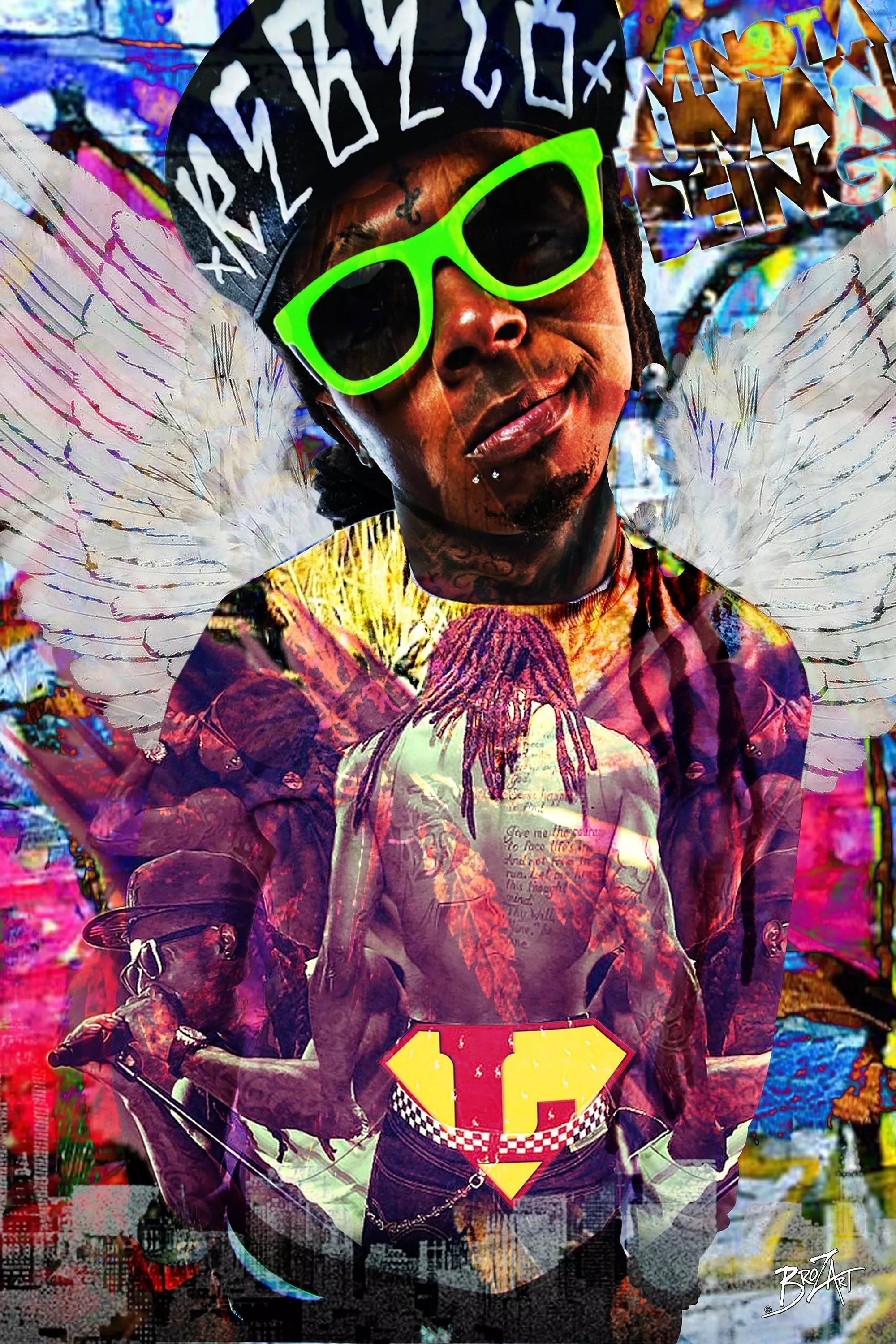 Brozart Wall decals art LILWAYNE