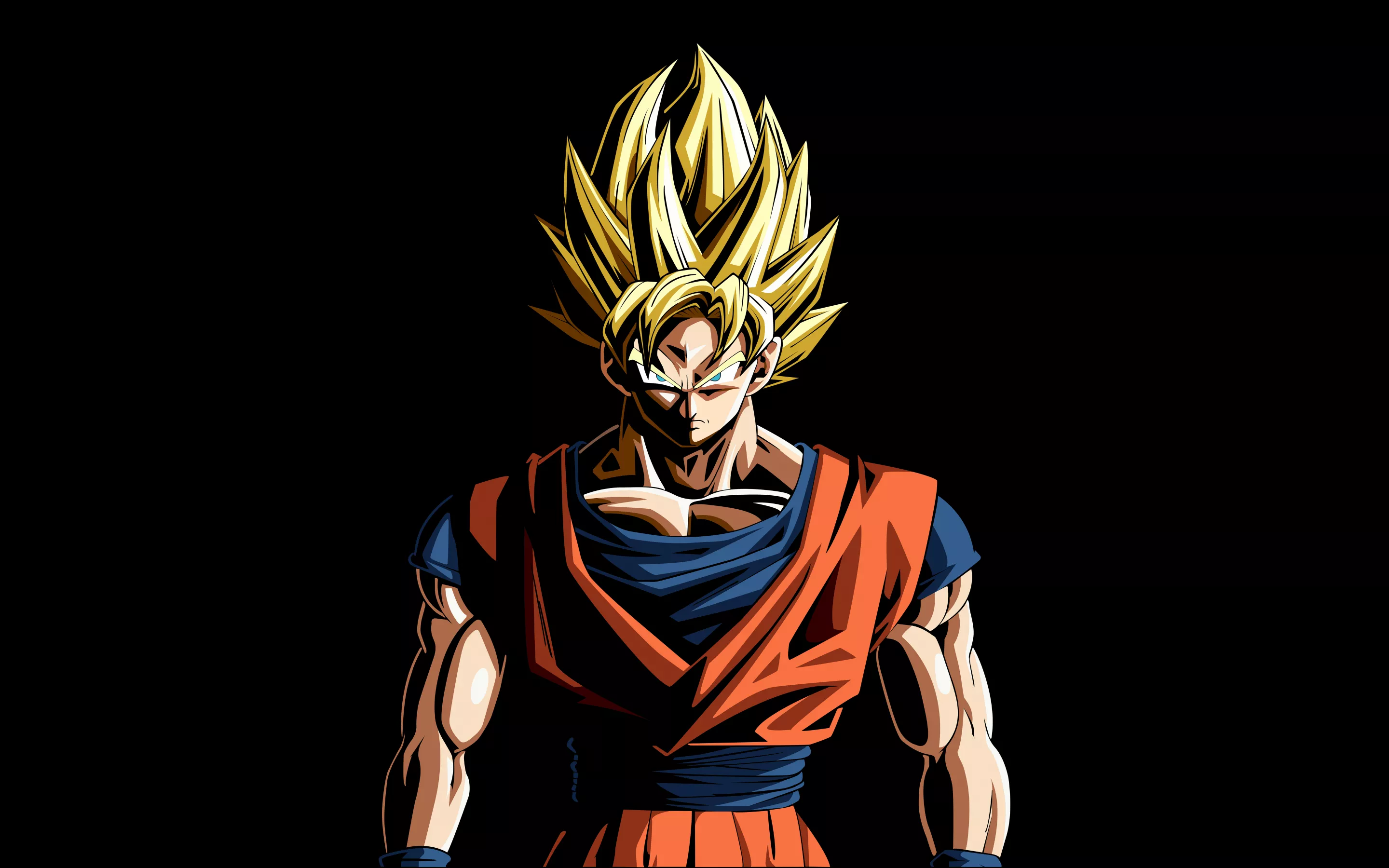Goku Wallpaper 4K, AMOLED, Super Saiyan