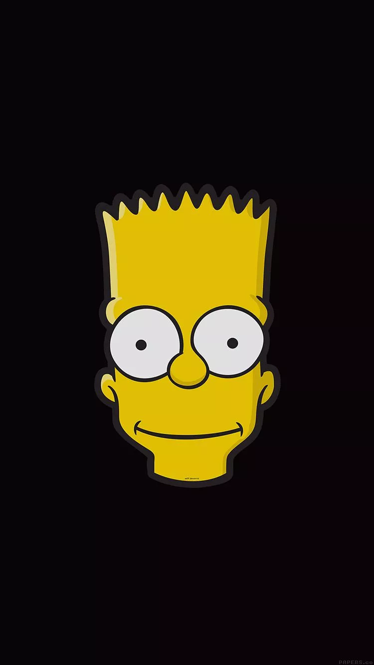 Bart Face Art Illust Dark Simpsons