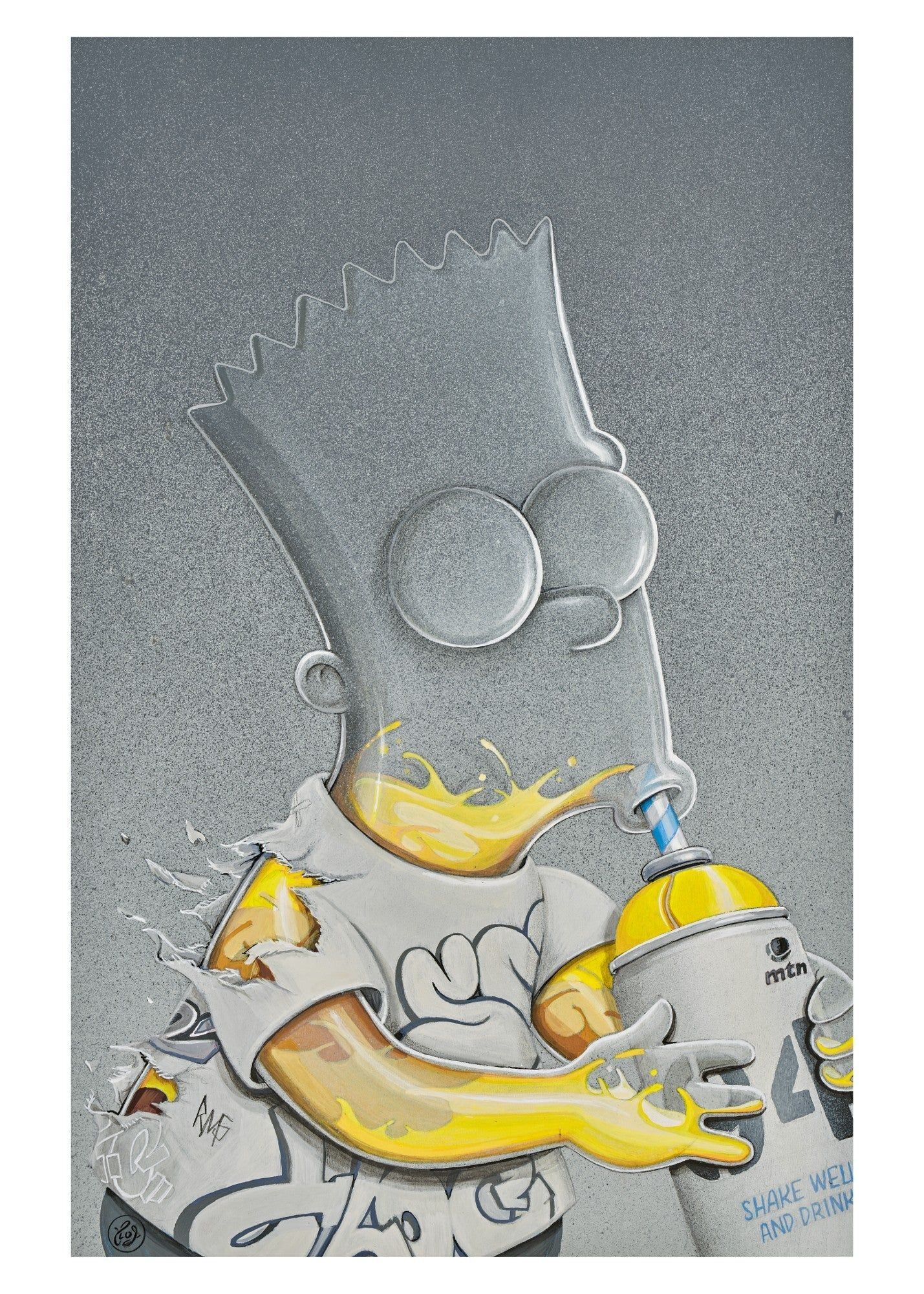 Flog, Bart Simpson. Signature Fine Art