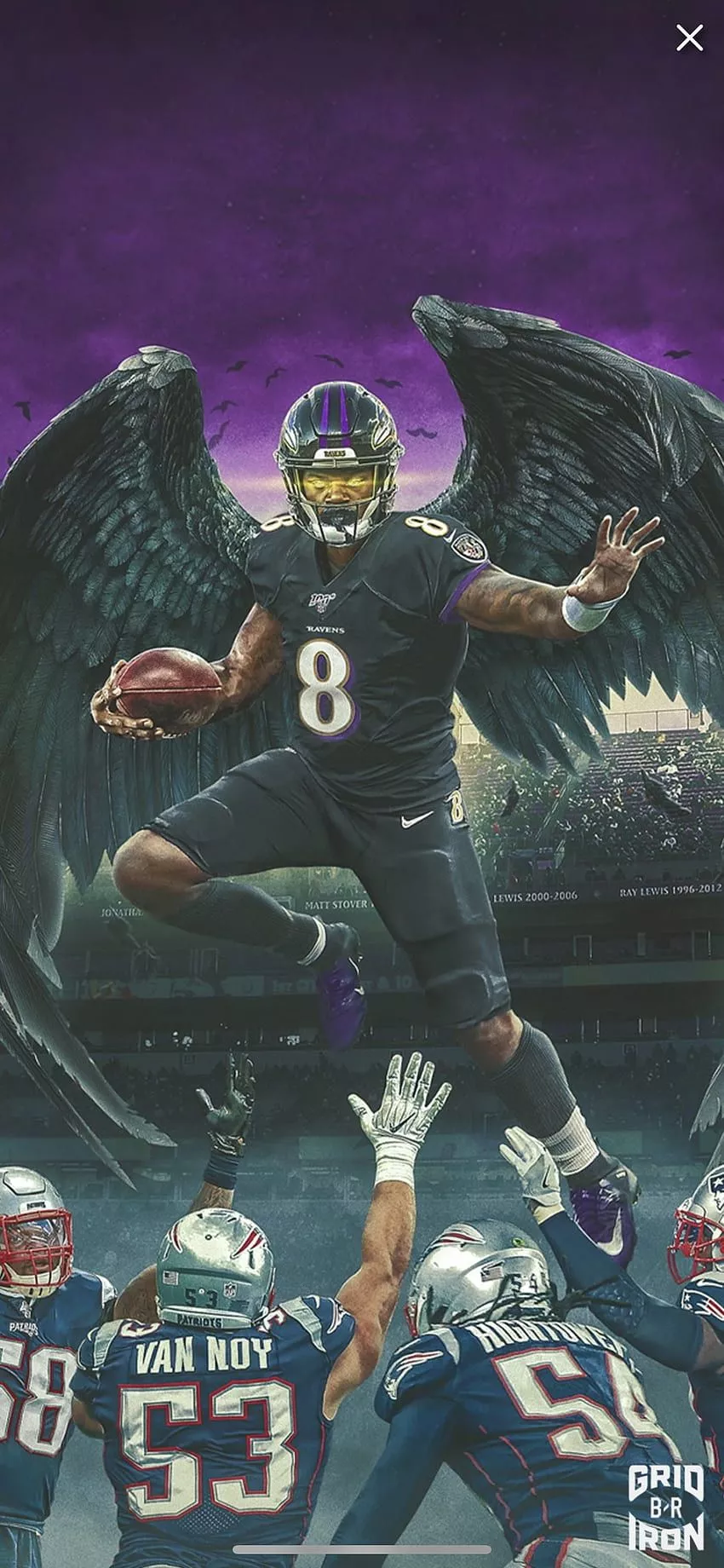 Lamar Jackson. Baltimore ravens