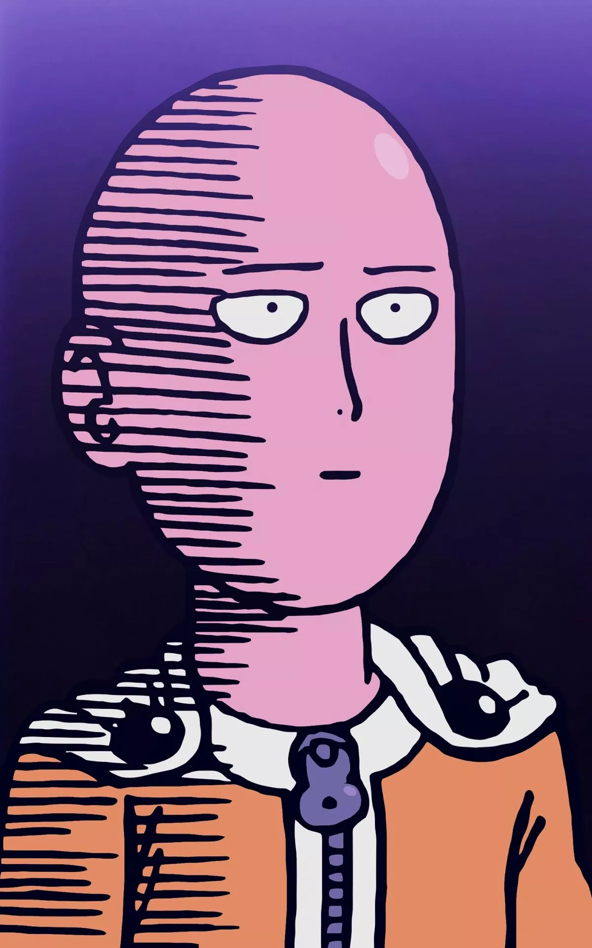 iPhone Wallpaper Featuring Saitama