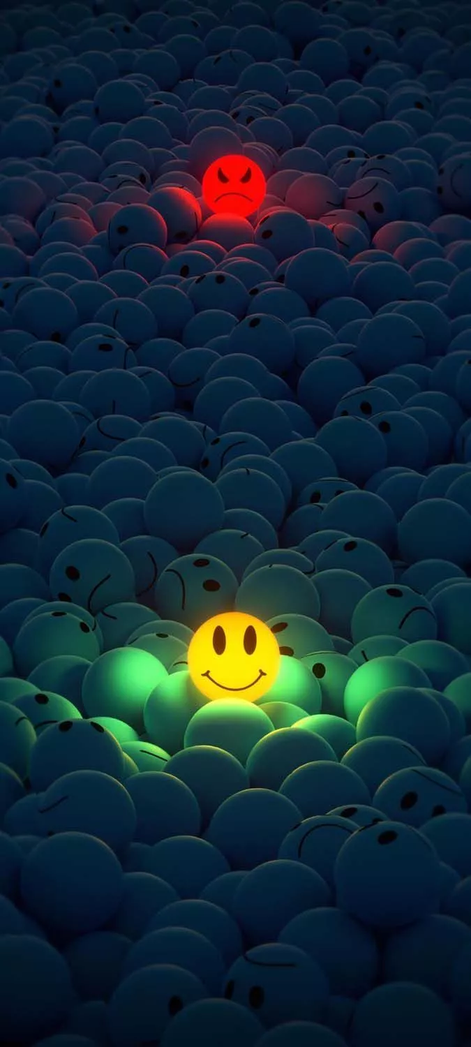 Angry and Happy Emoji iPhone Wallpaper HD