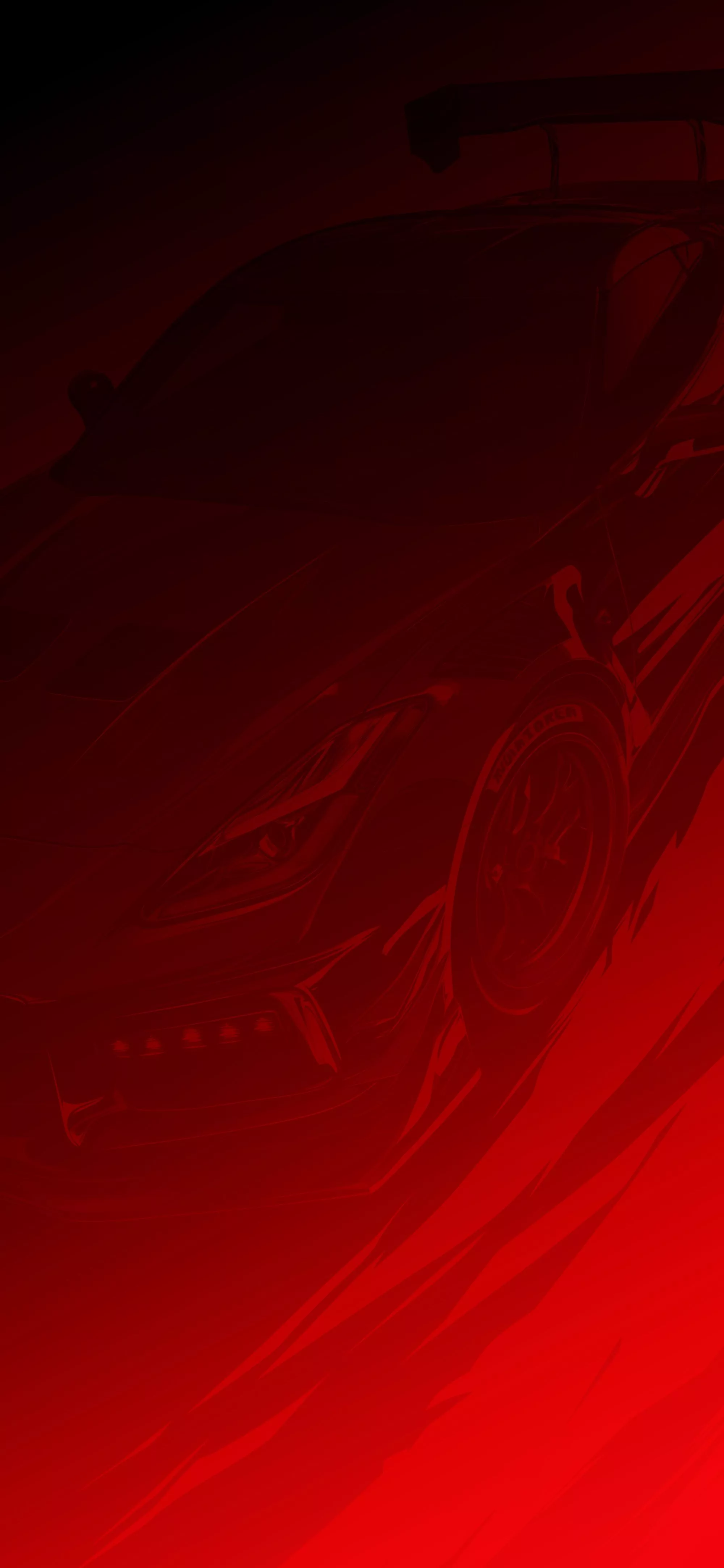 Racing Car Red Black Wallpaper