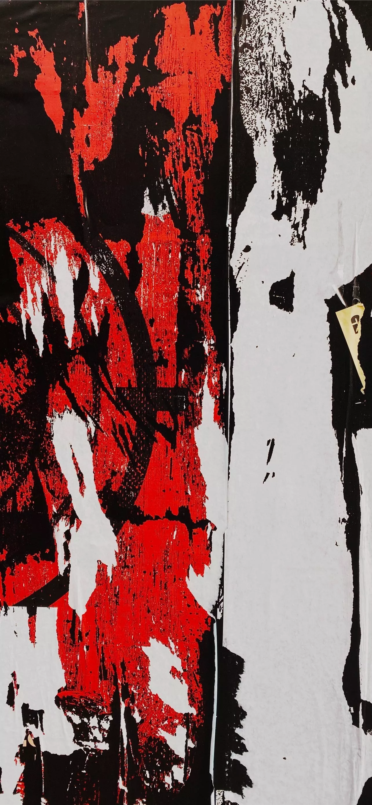 red abstract painting iPhone Wallpaper