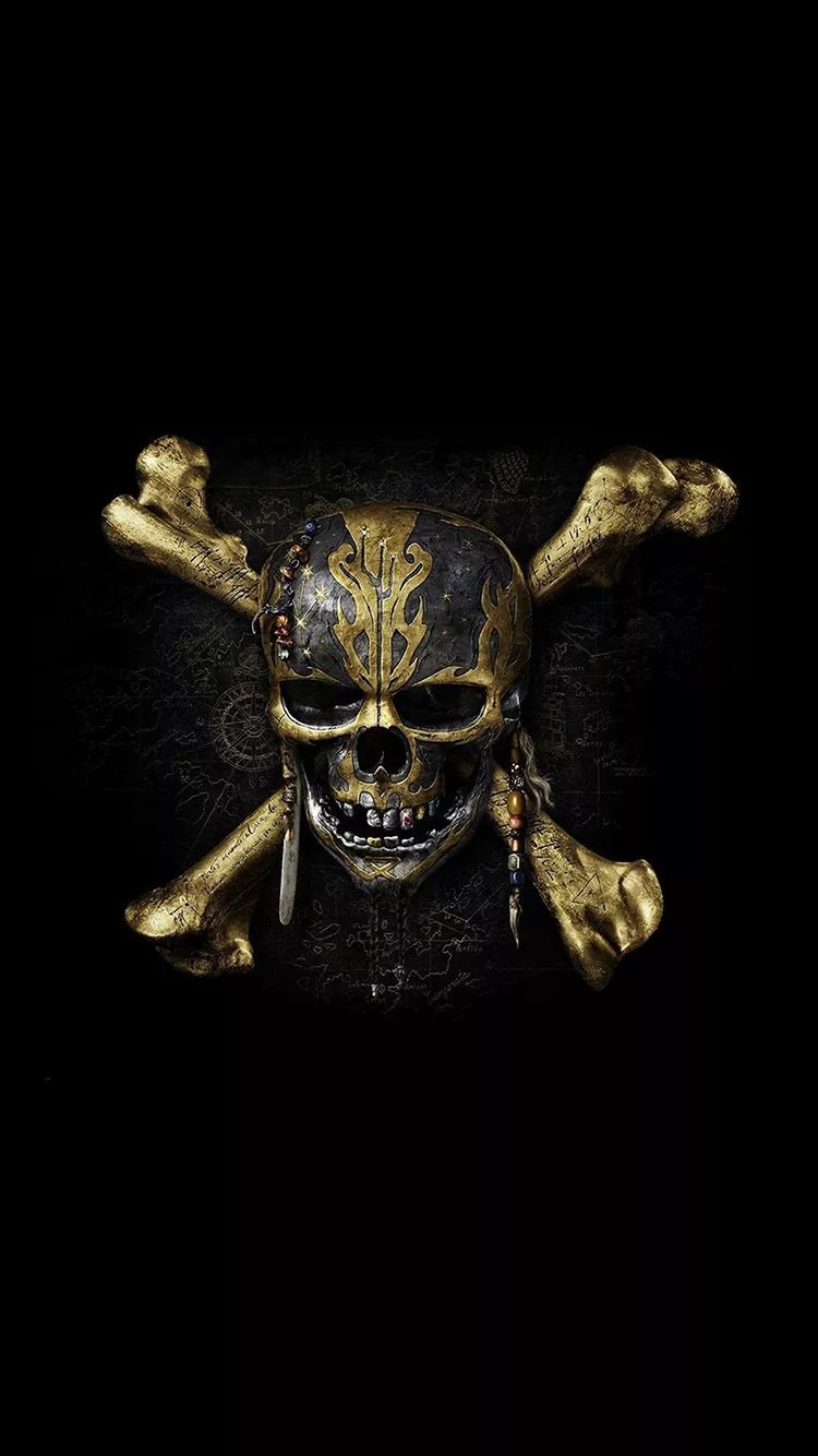 Pirates Dark Skull Art