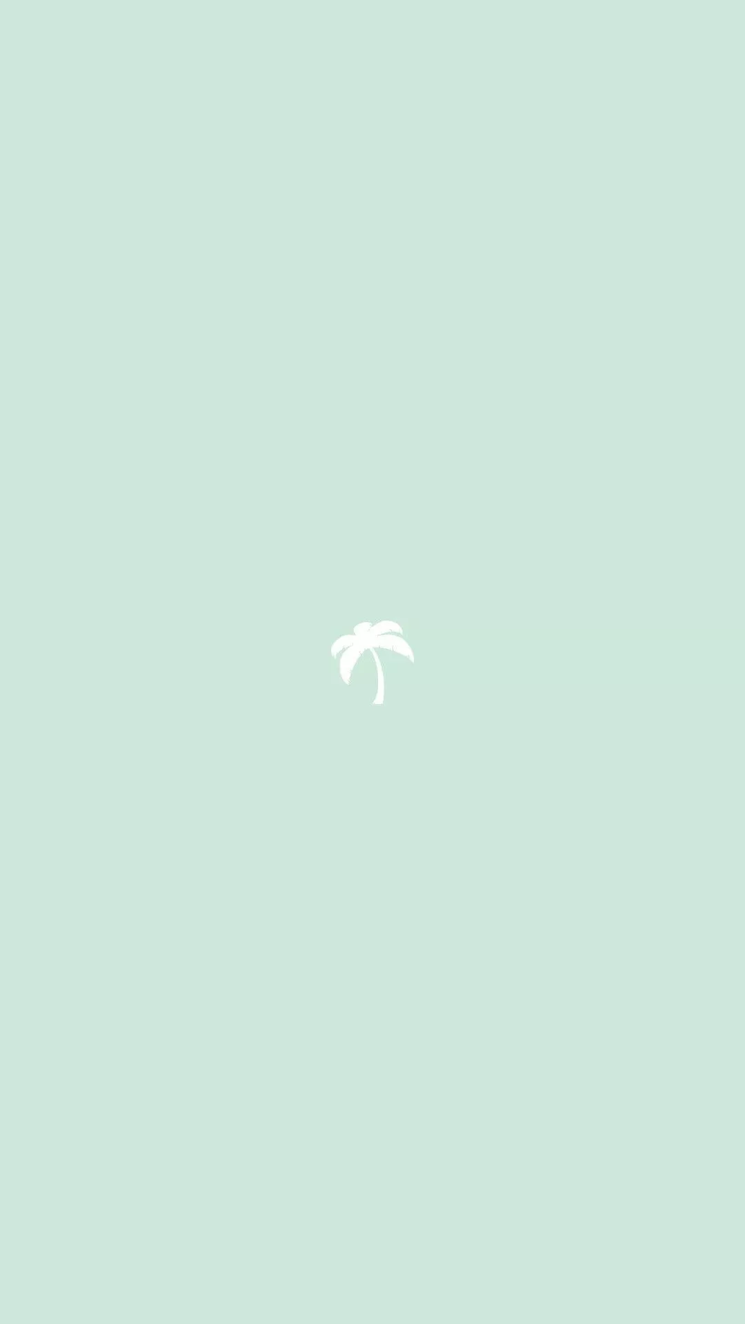 Light Green Aesthetic Minimalist Palm