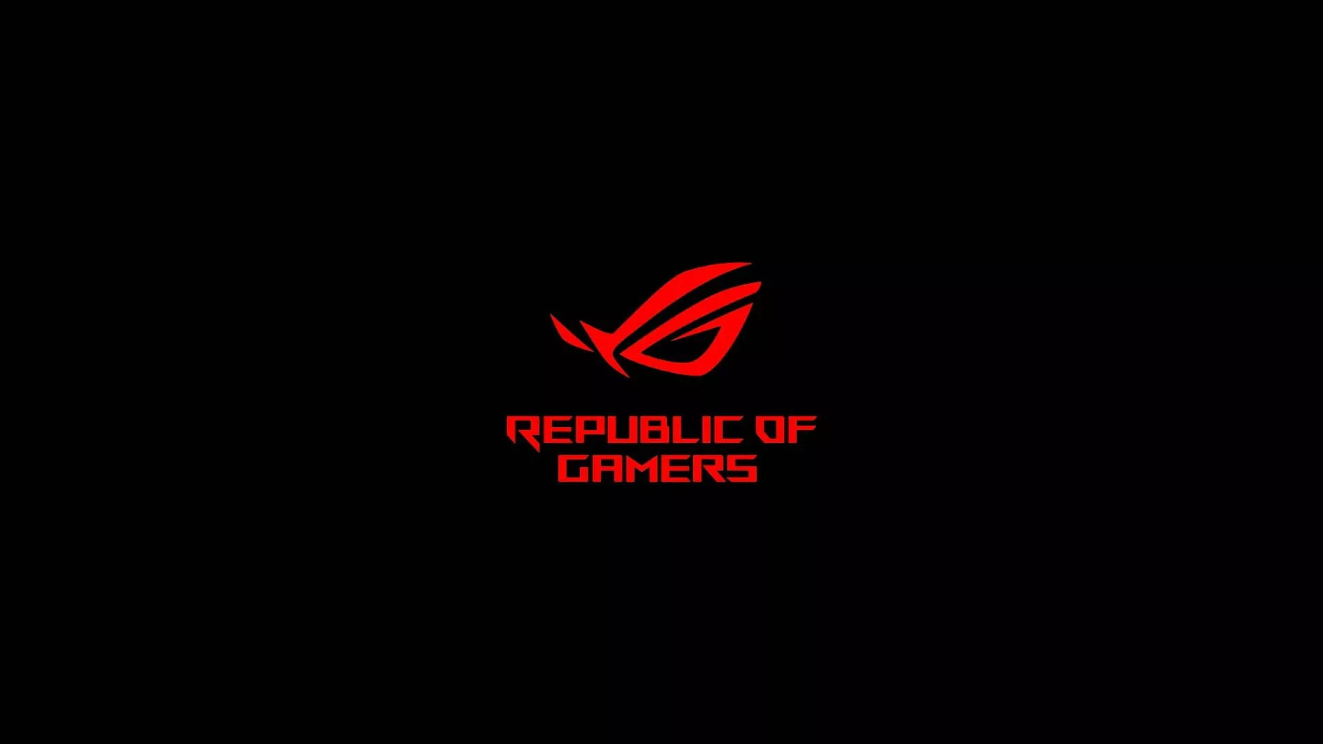 Republic Of Gamers Black And Red Gaming