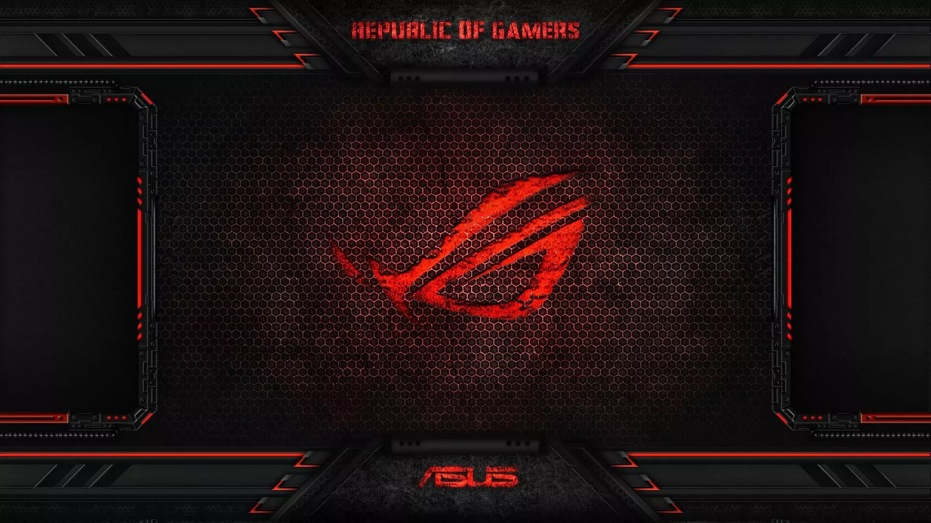 Wallpaper red, game, asus, rog, asus