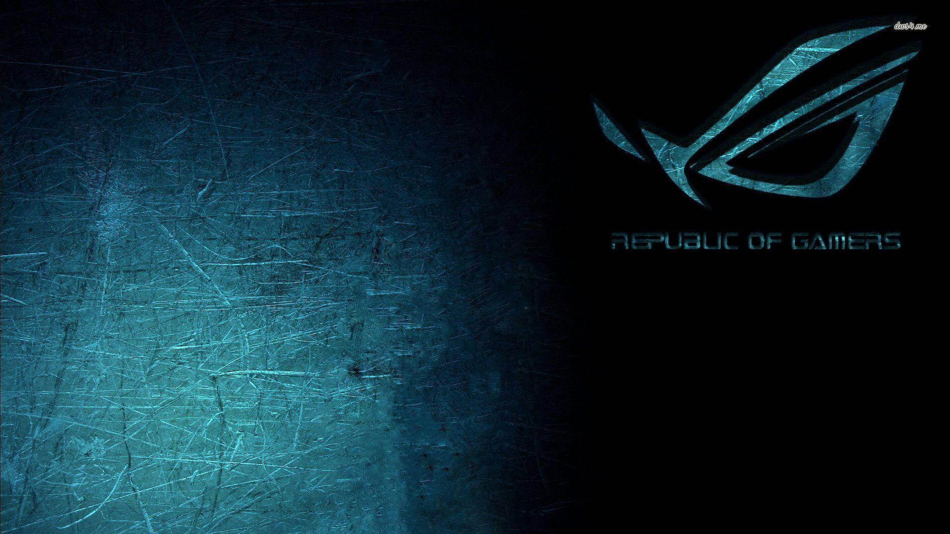 Download Rog Logo In Dark Wallpaper