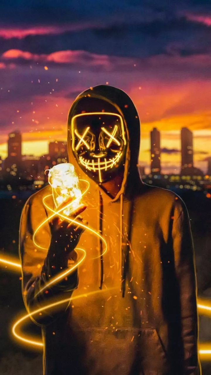 Neon Mask wallpaper