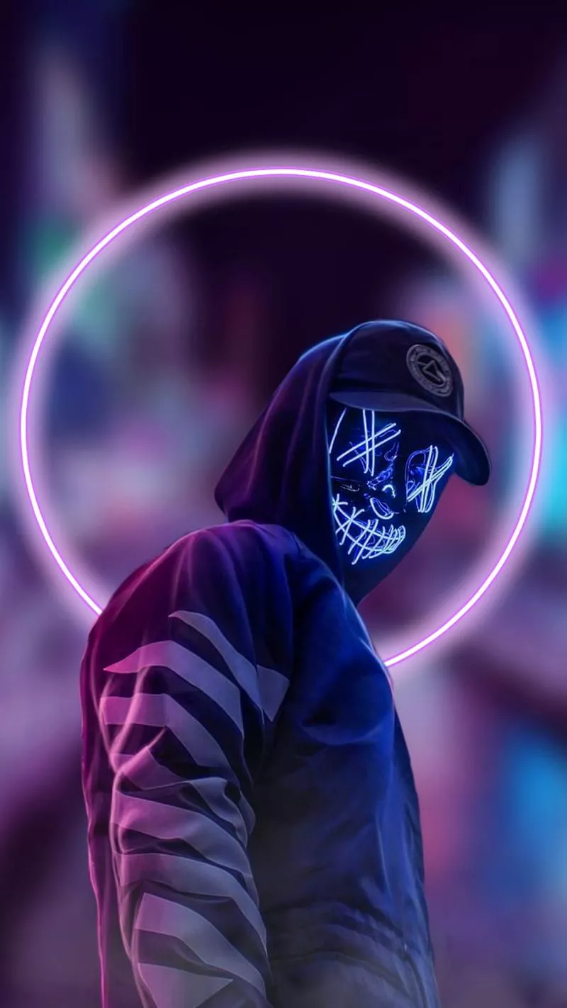 NEON MASK, neon, OzEdits, life, light