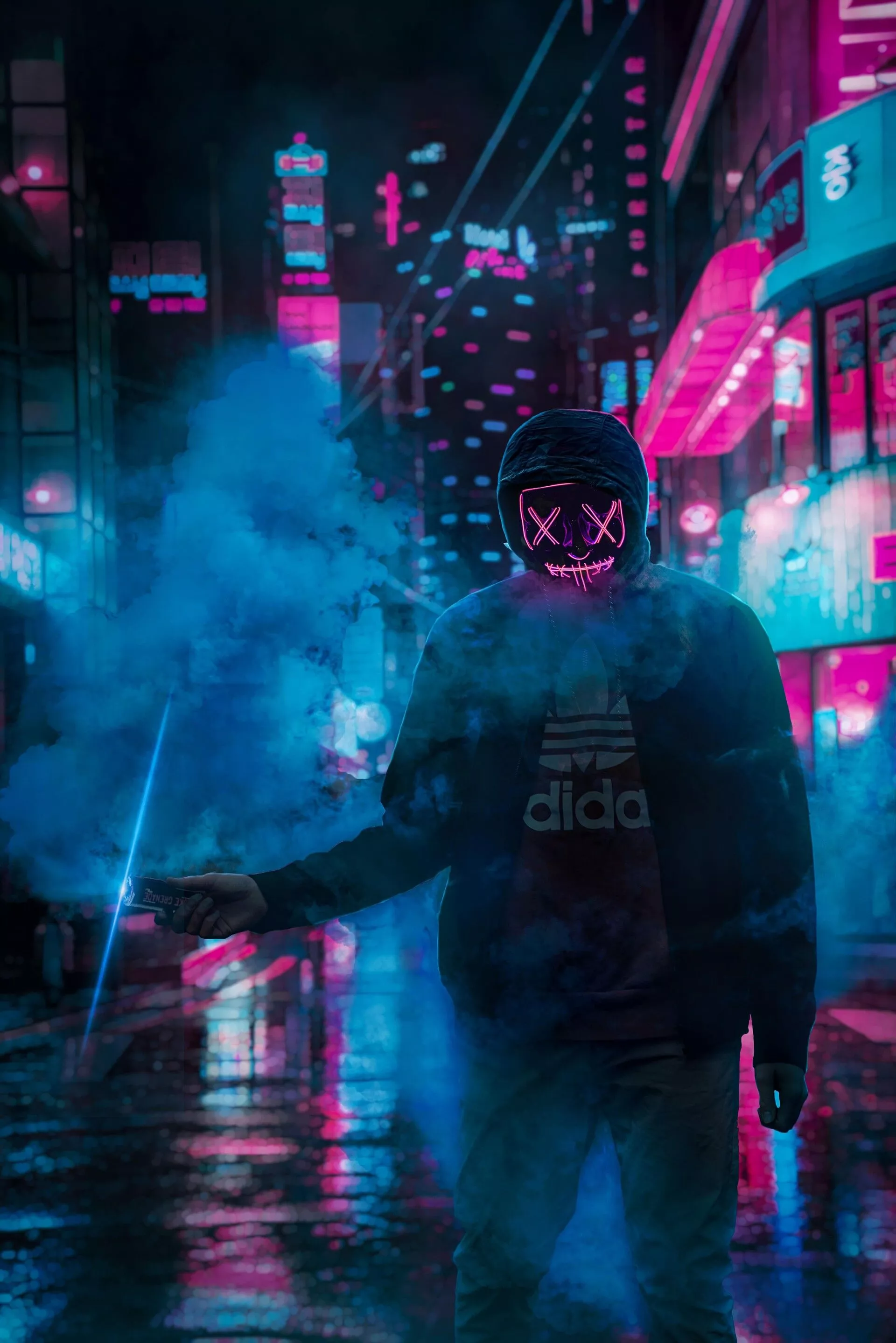 Neon mask