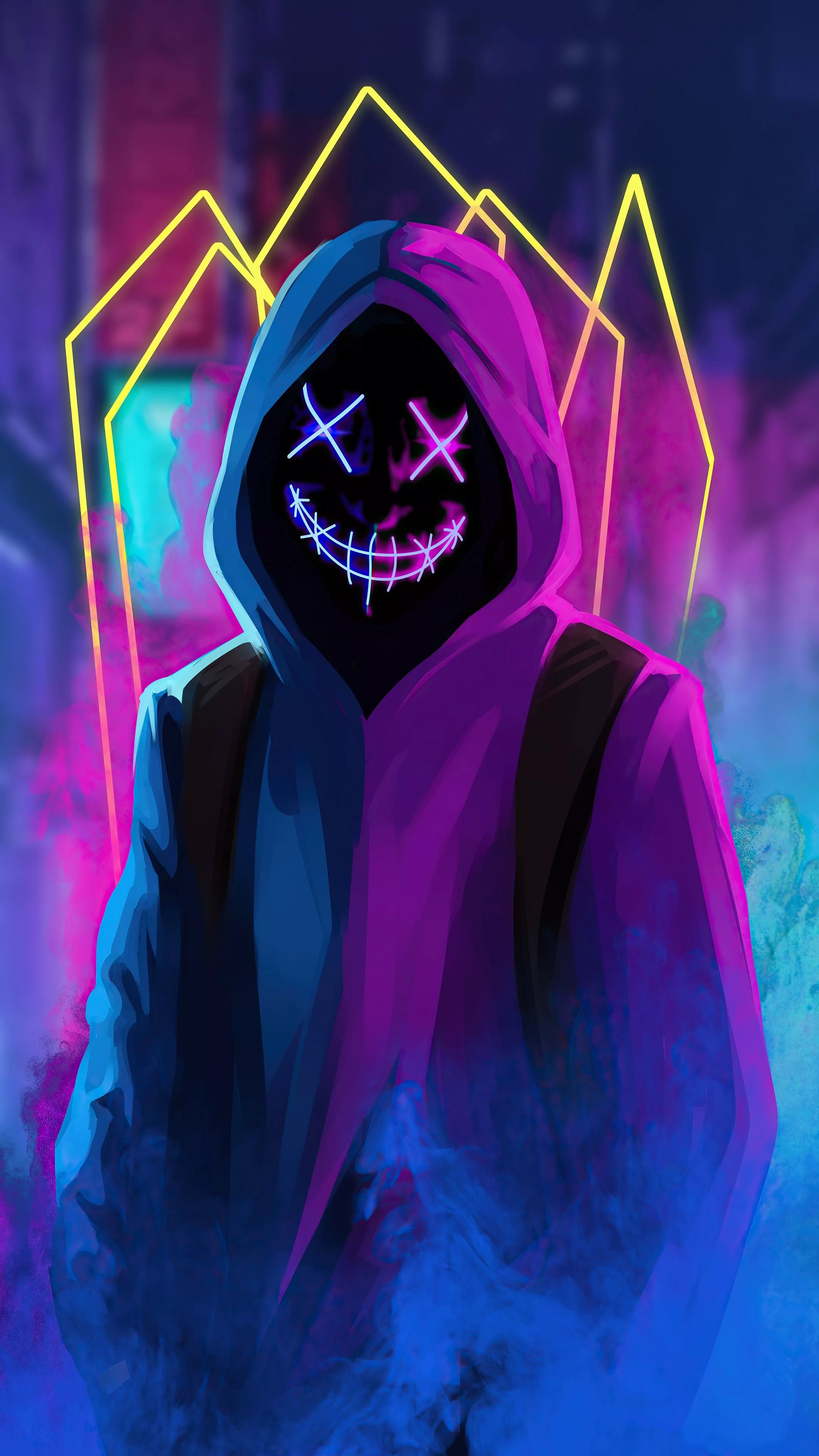 neon, artist, artwork, digital art