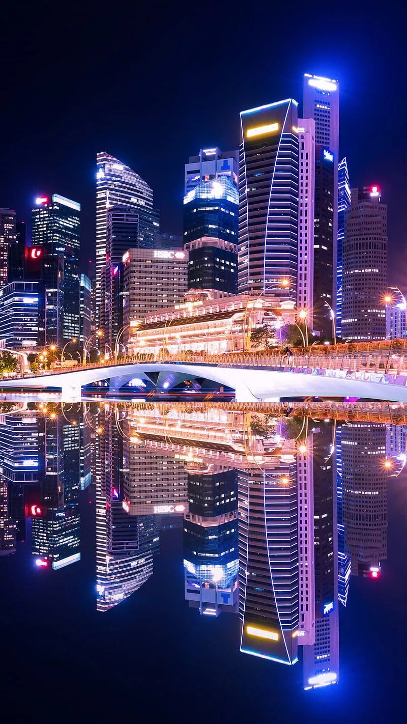 Night Cityscape, city, lights, travel, world, HD phone wallpaper