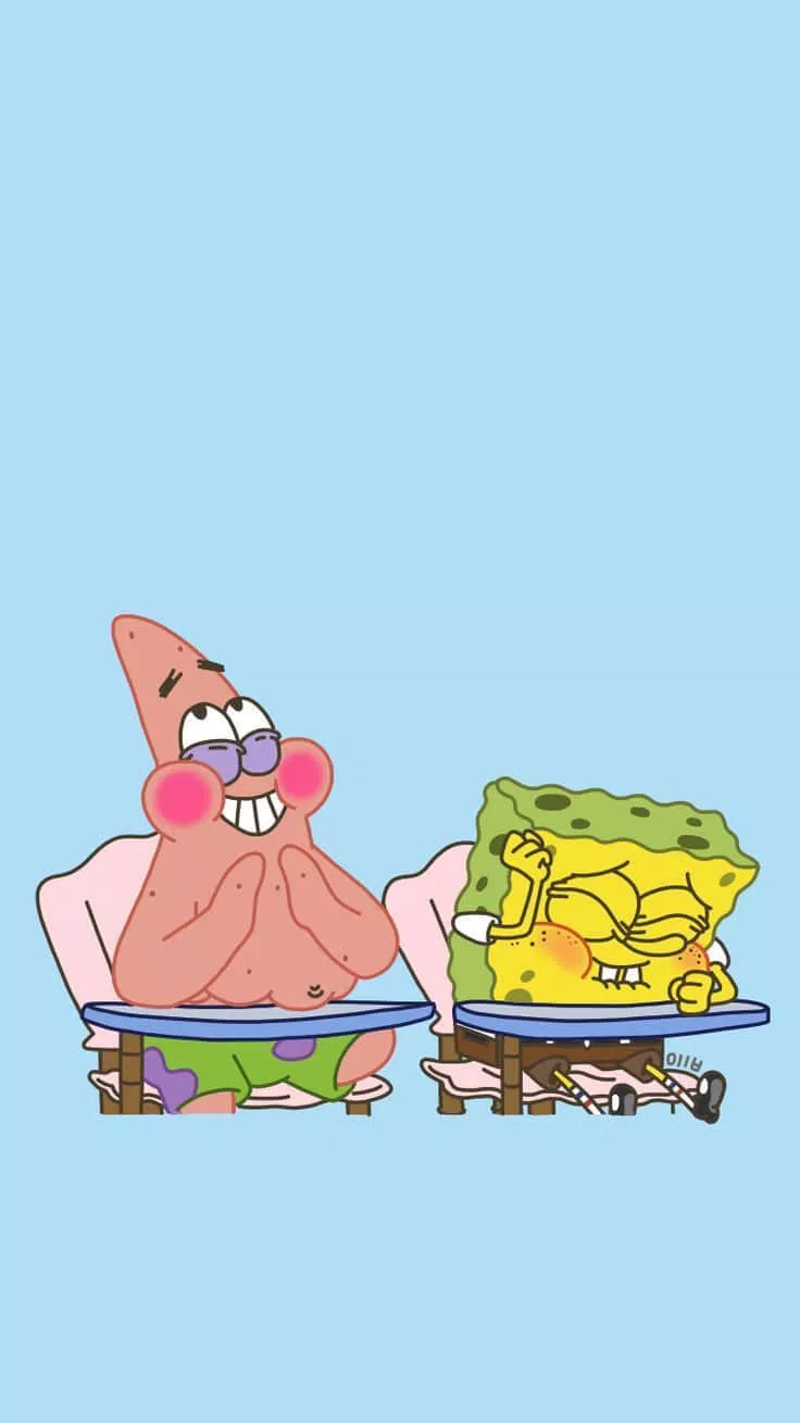 Spongebob iPhone 736 X 1309 Wallpaper